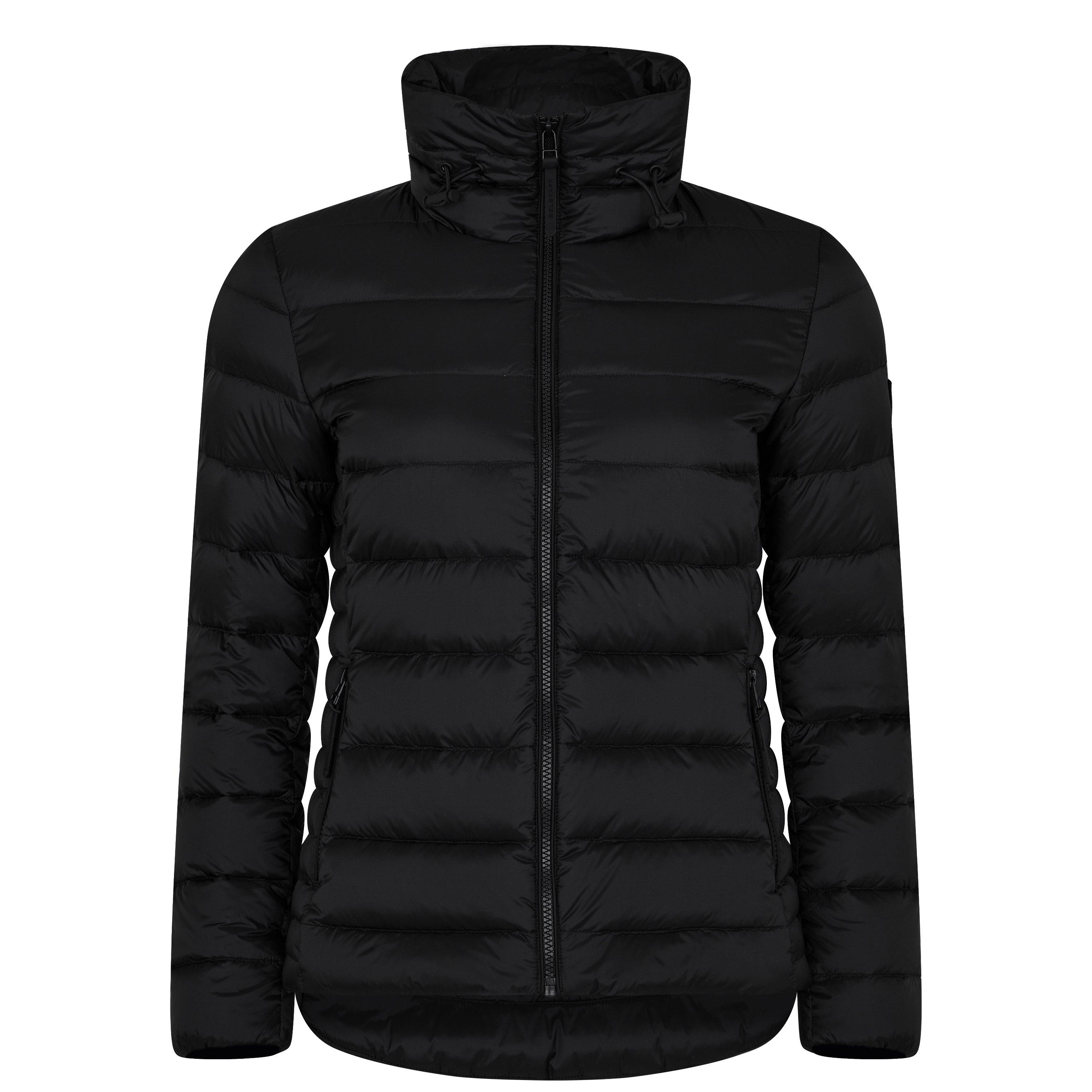 Black - Belstaff - Women's Lift Water and Wind Resistant Long Sleeve Funnel Neck Short Puffer Jacket - 5