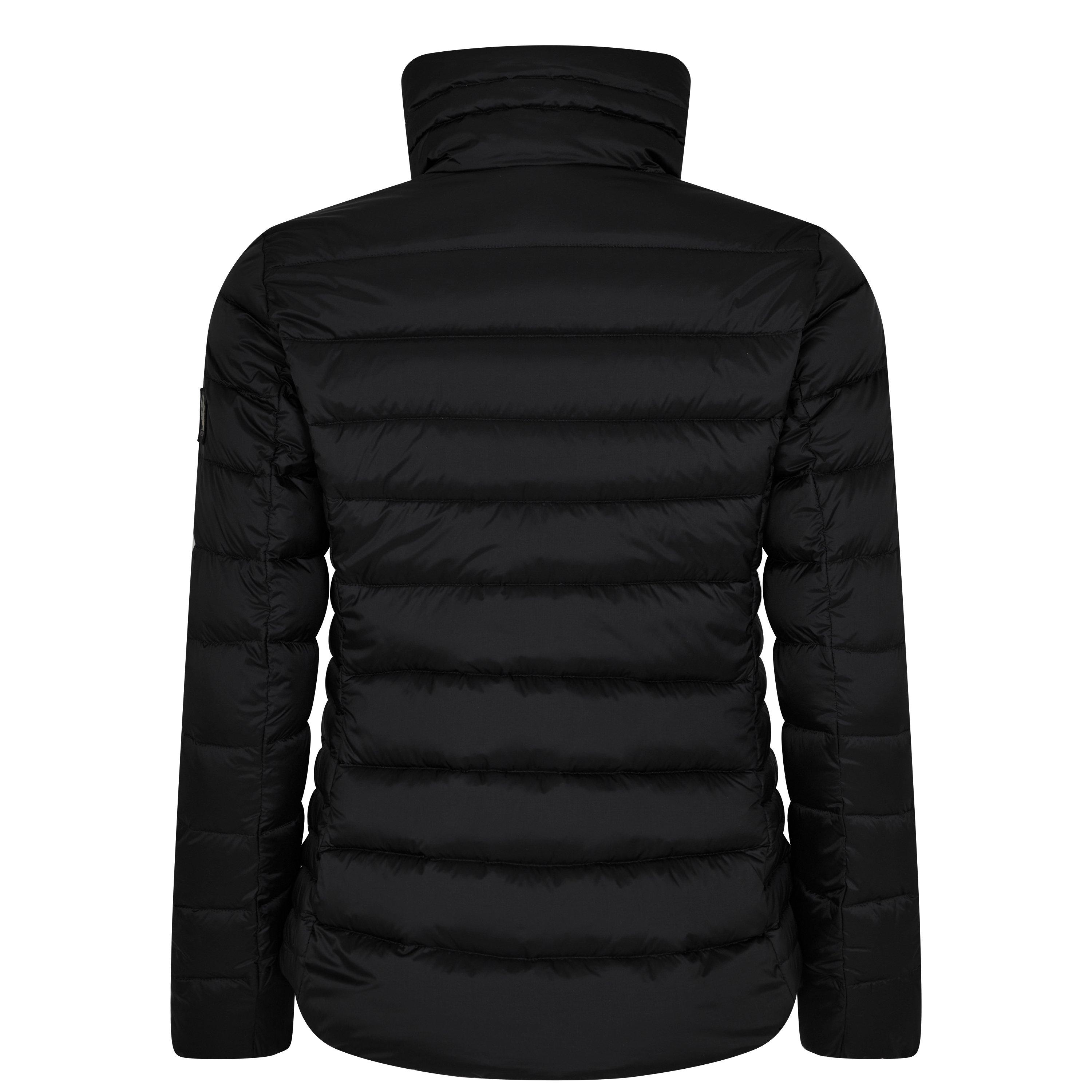 Black - Belstaff - Women's Lift Water and Wind Resistant Long Sleeve Funnel Neck Short Puffer Jacket - 6