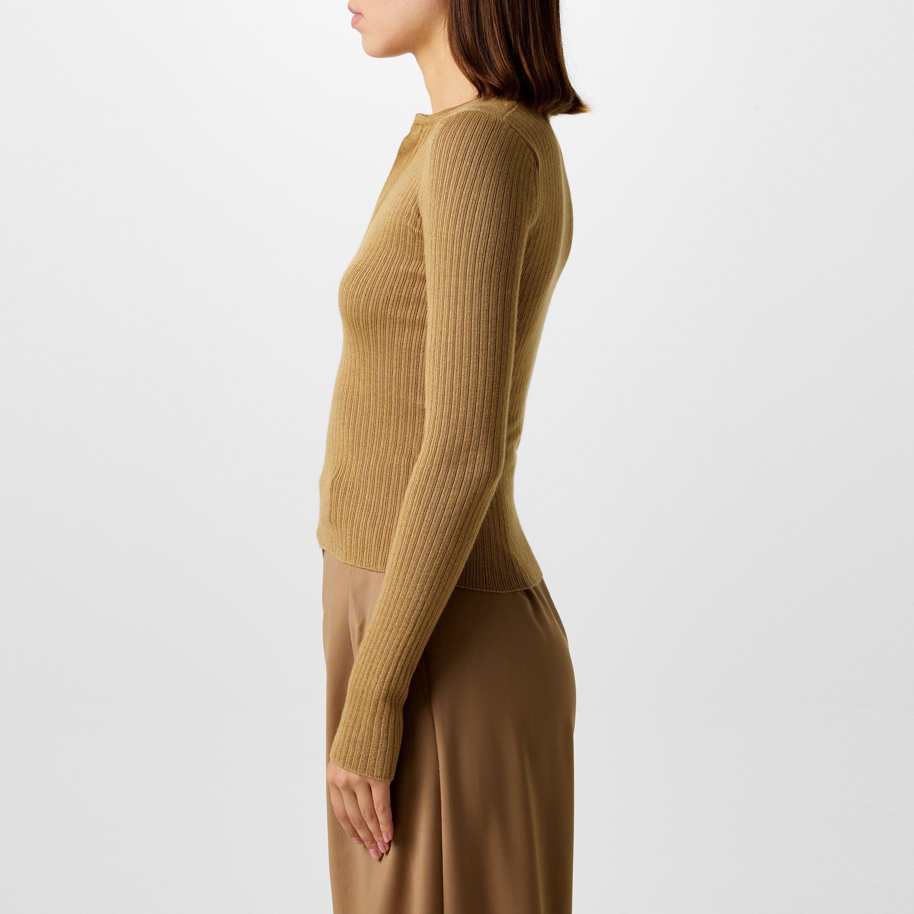 Camel - Max Mara - Urlo Long Sleeve Knit Top - 2
