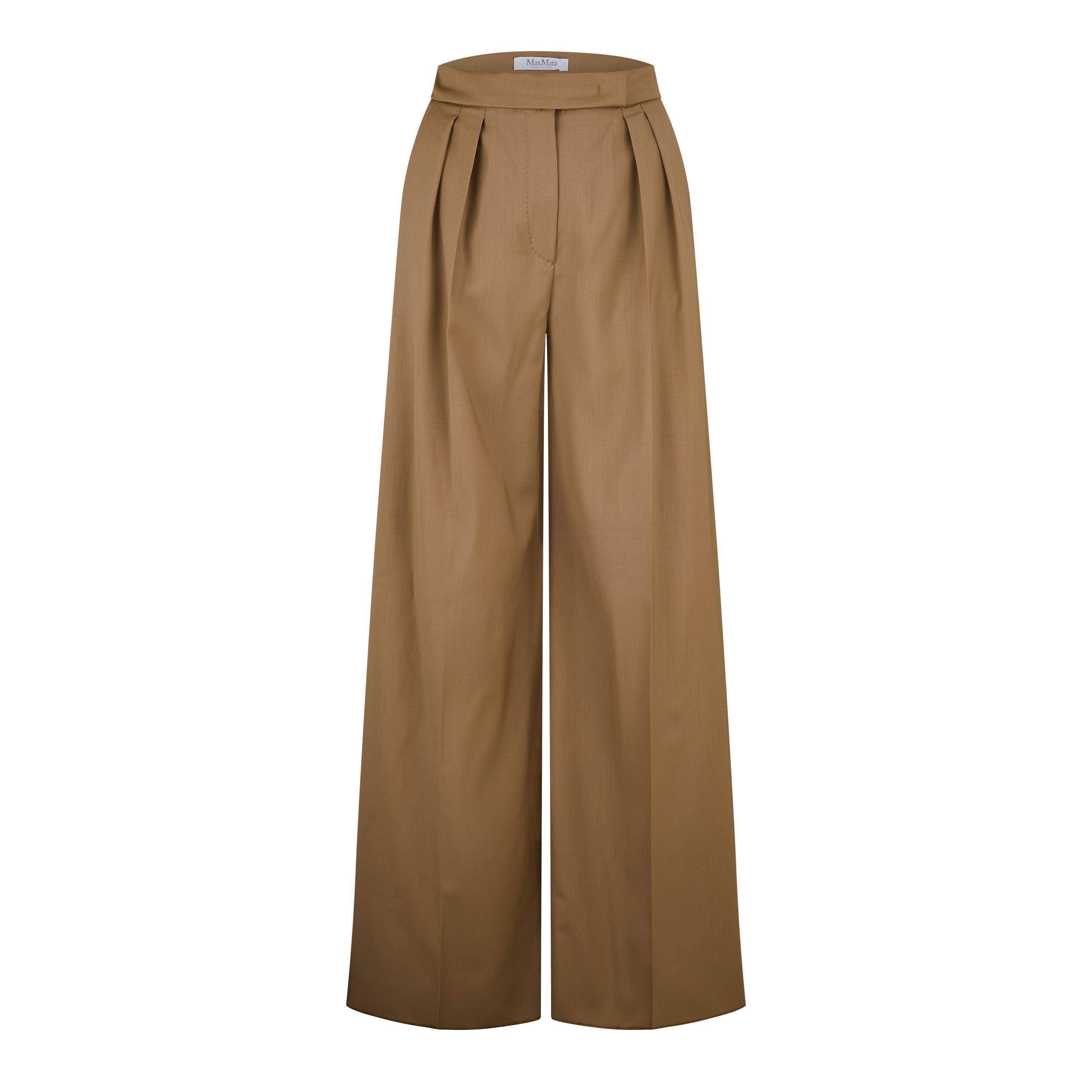 Camel - Max Mara - Rimini Wool Trousers - 5