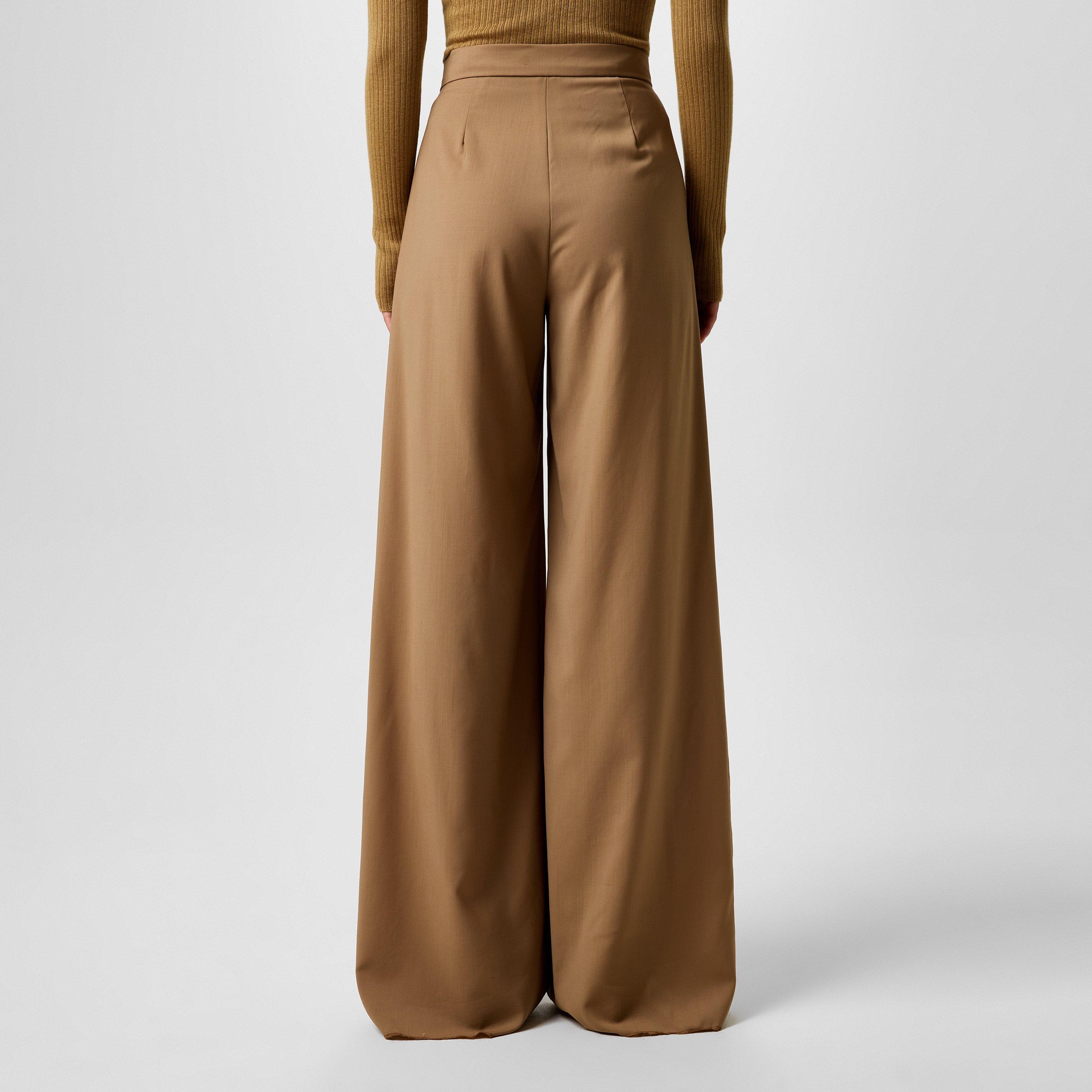 Camel - Max Mara - Rimini Wool Trousers - 3