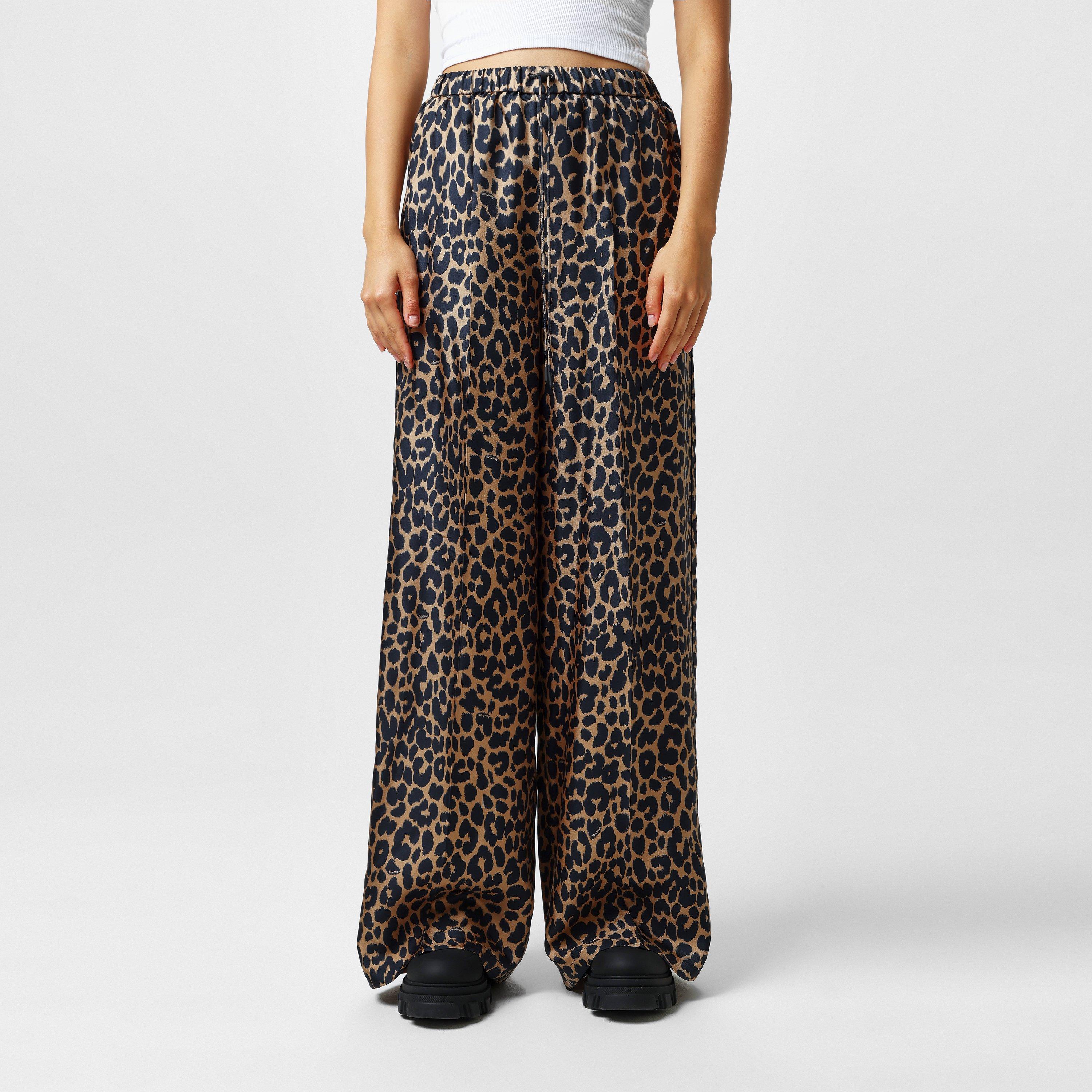Max Mara Ghinea Trousers - Camel Spotted - Size UK 6