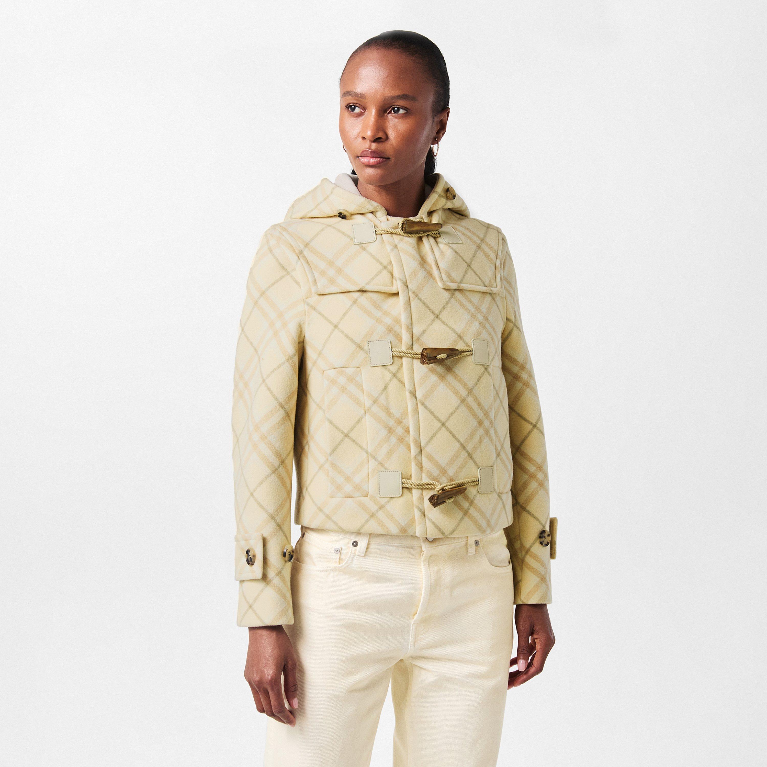 Candle - Burberry - Women's Check Toggle Hood Duffle Coat - 3