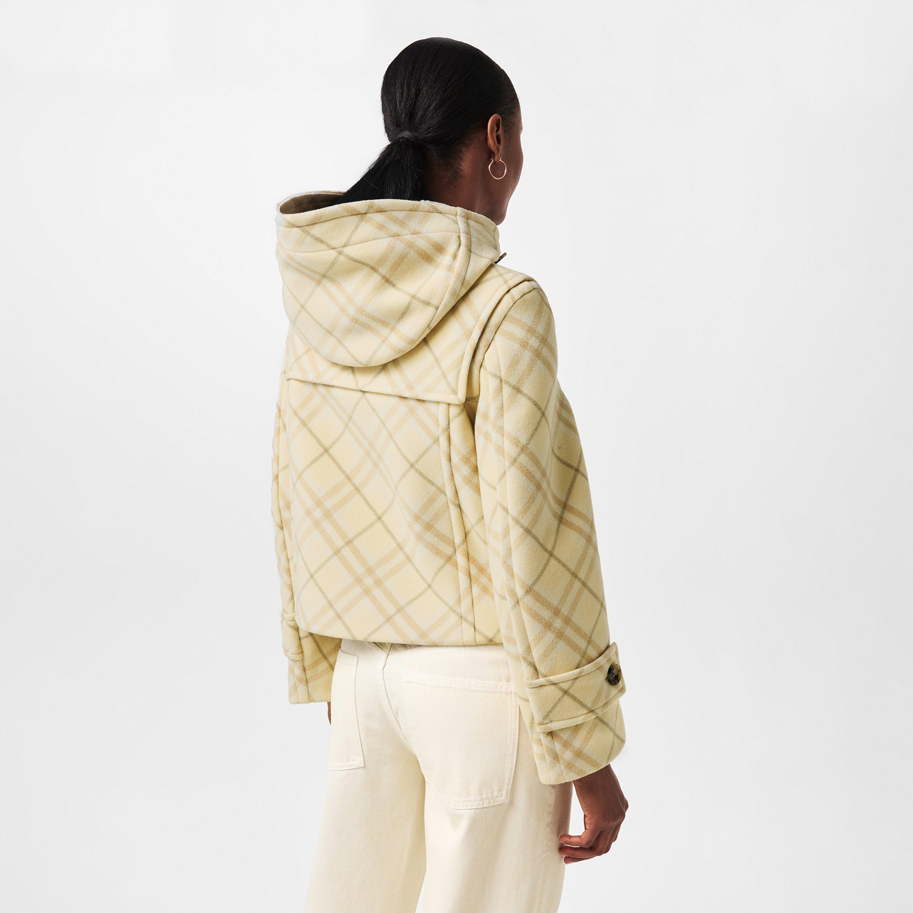 Candle - Burberry - Women's Check Toggle Hood Duffle Coat - 4