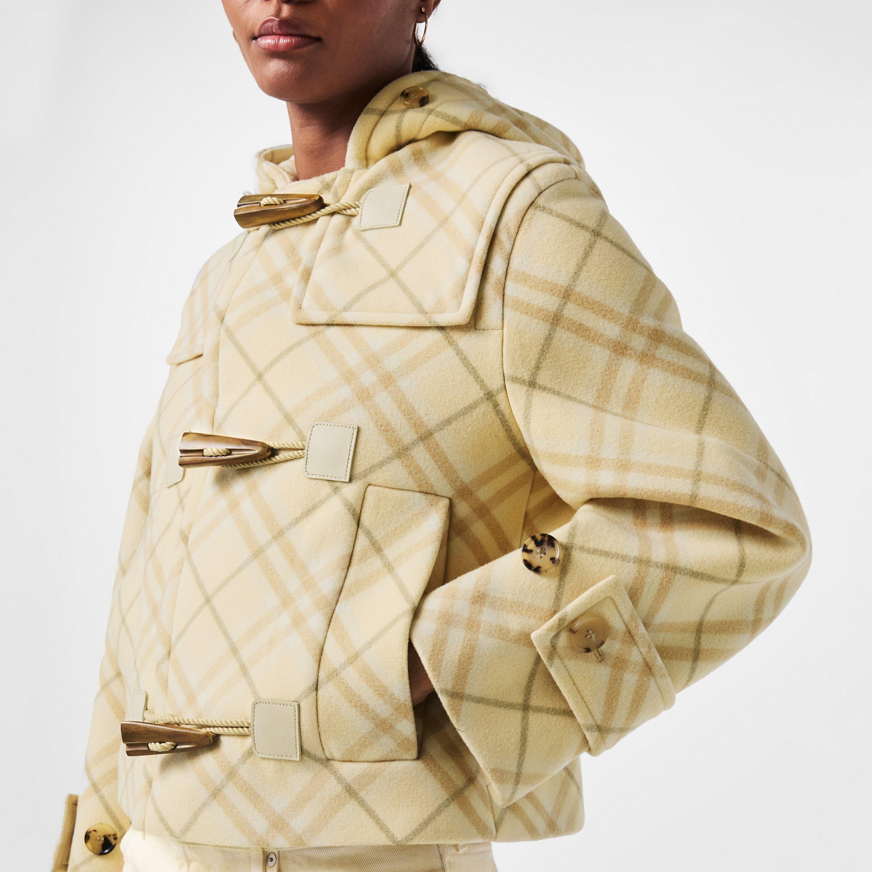 Candle - Burberry - Women's Check Toggle Hood Duffle Coat - 5
