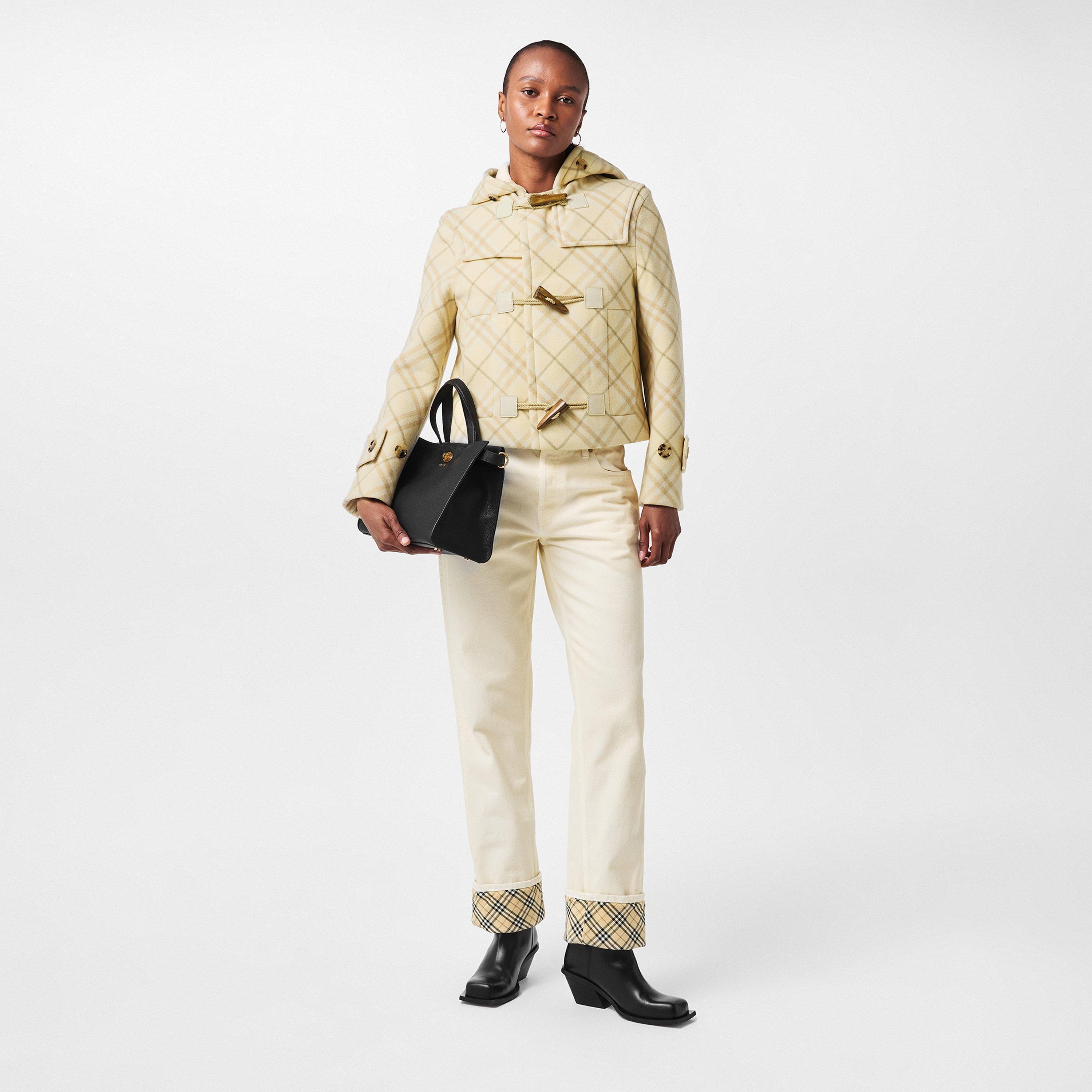 Candle - Burberry - Women's Check Toggle Hood Duffle Coat - 6