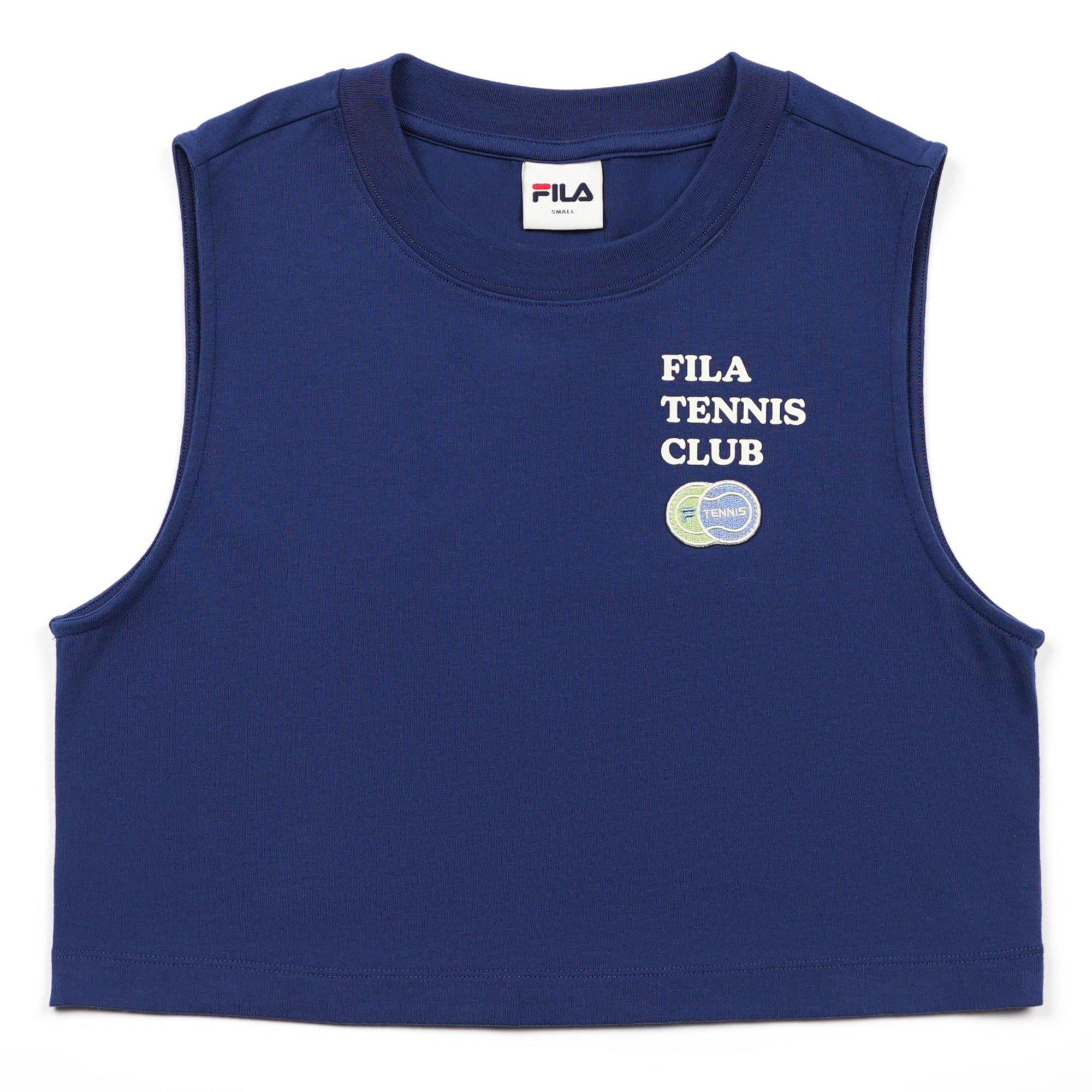 Navy - Fila - FILA Tennis Club Womens Cropped T Shirt - 1