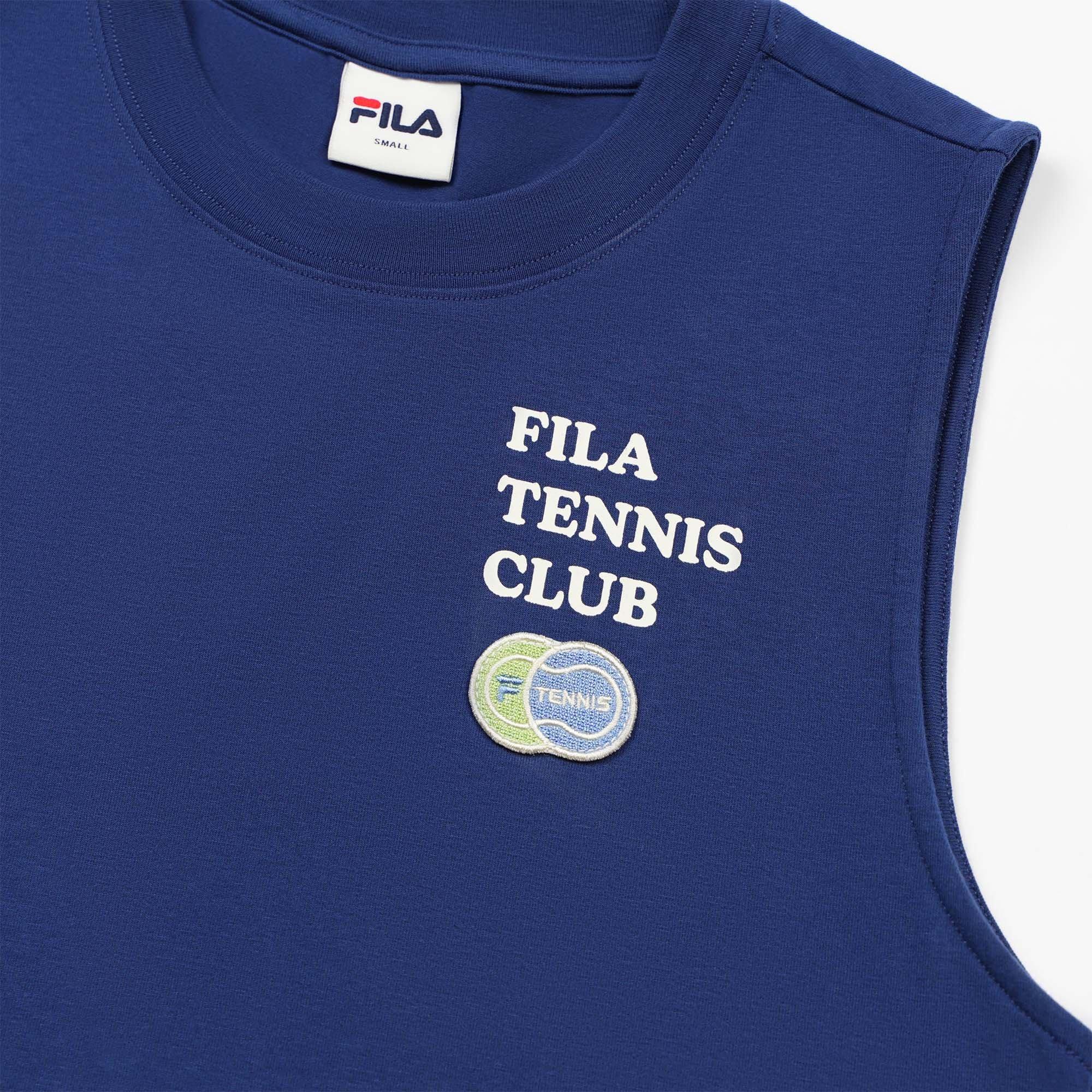 Navy - Fila - FILA Tennis Club Womens Cropped T Shirt - 3