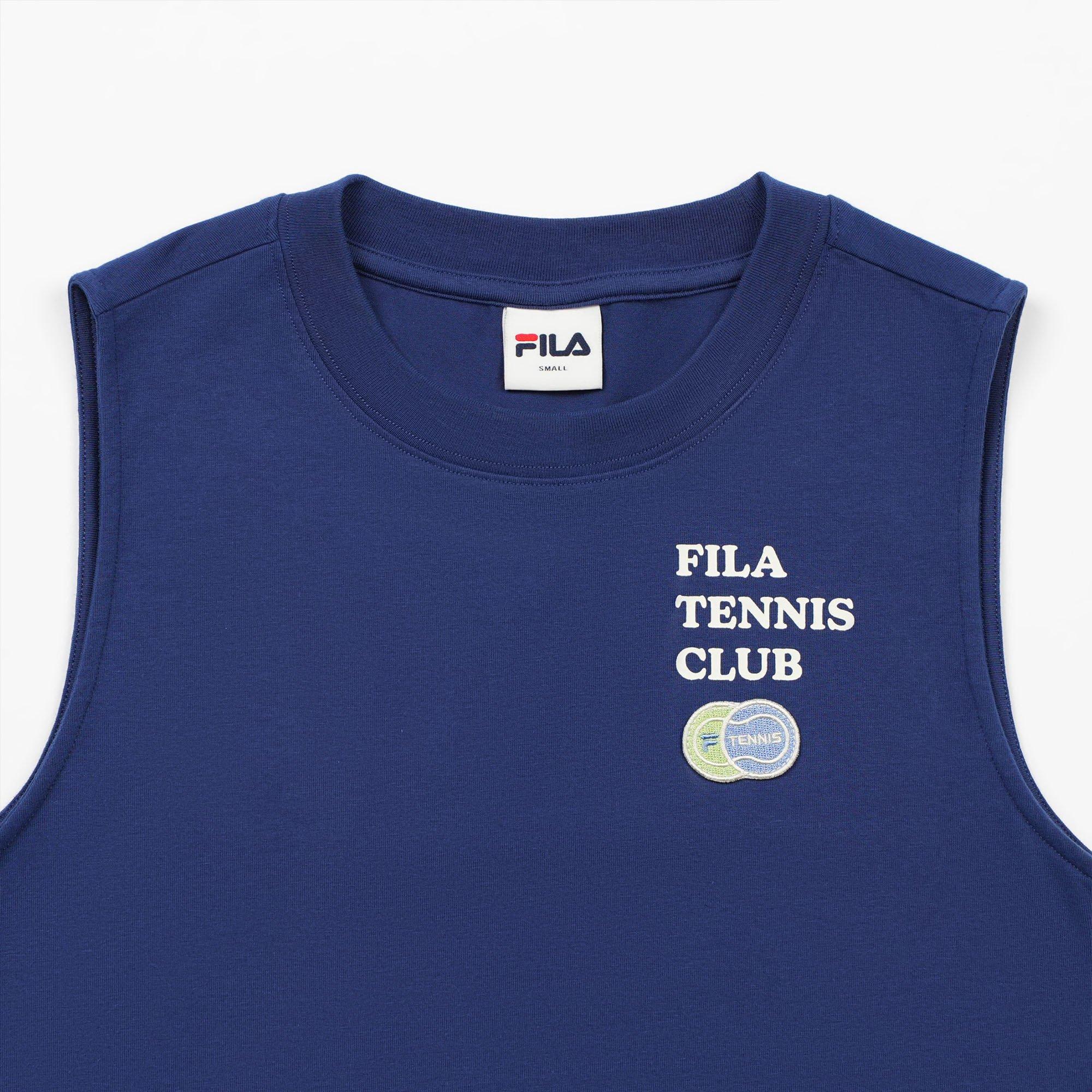 Navy - Fila - FILA Tennis Club Womens Cropped T Shirt - 4