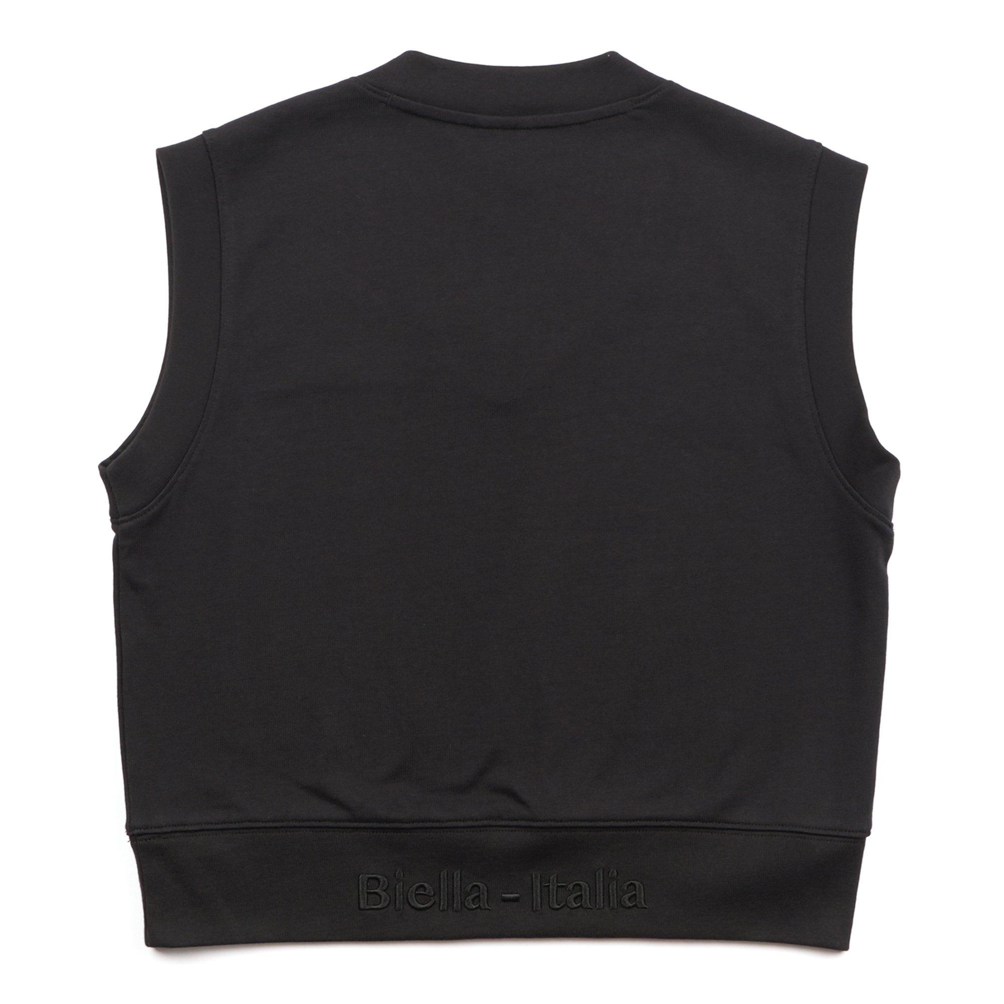 Black - Fila - FILA Classic Essential Womens Cropped Sweater Vest - 2
