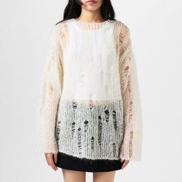 Comme des Garcons Girl Distressed Open-Knit Sweater