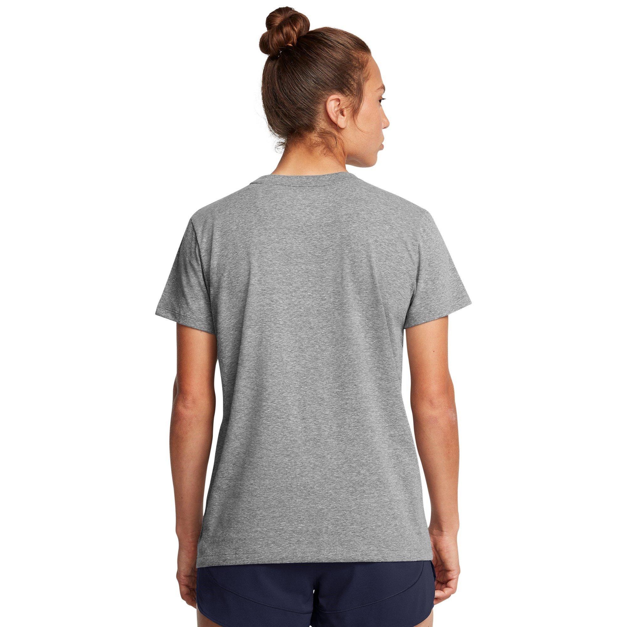 C Rock/Schwarz - Under Armour - Women's Rival Core Short-Sleeve Oversized T-Shirt - 4