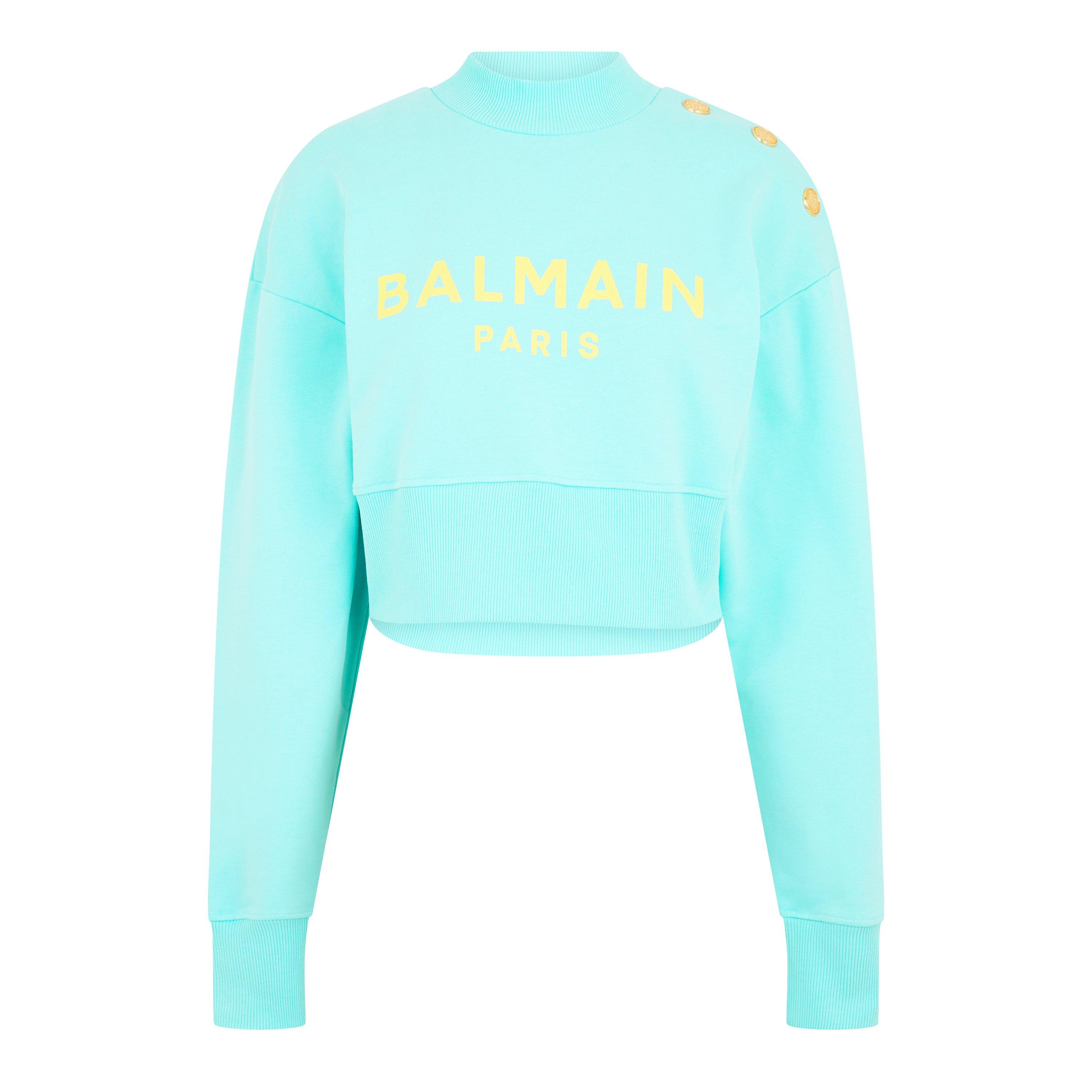 Menthe/Citron - Balmain - Cropped Sweater - 5