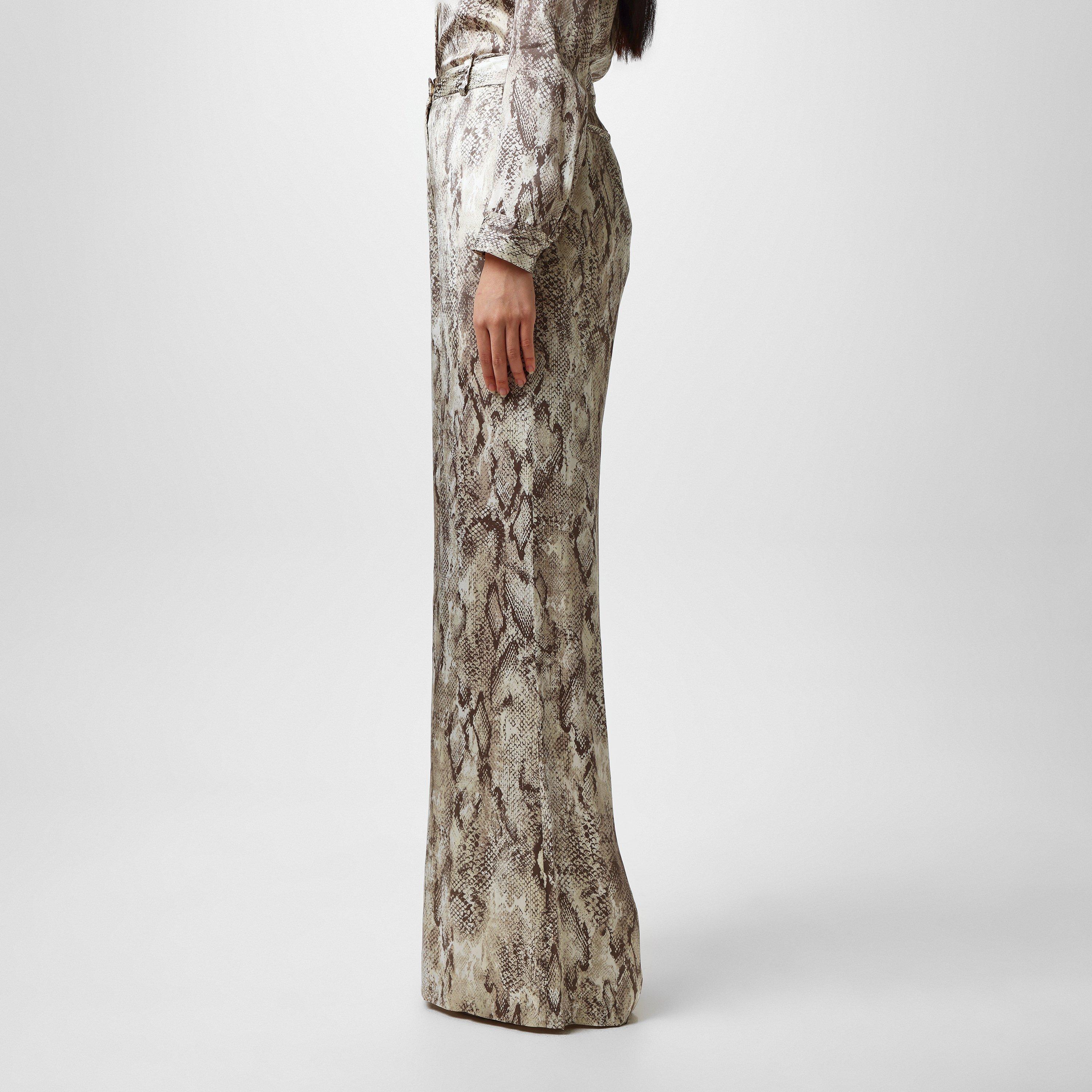 Tan Snake - LAgence - Women's Pilar Wide Leg Trousers - 2