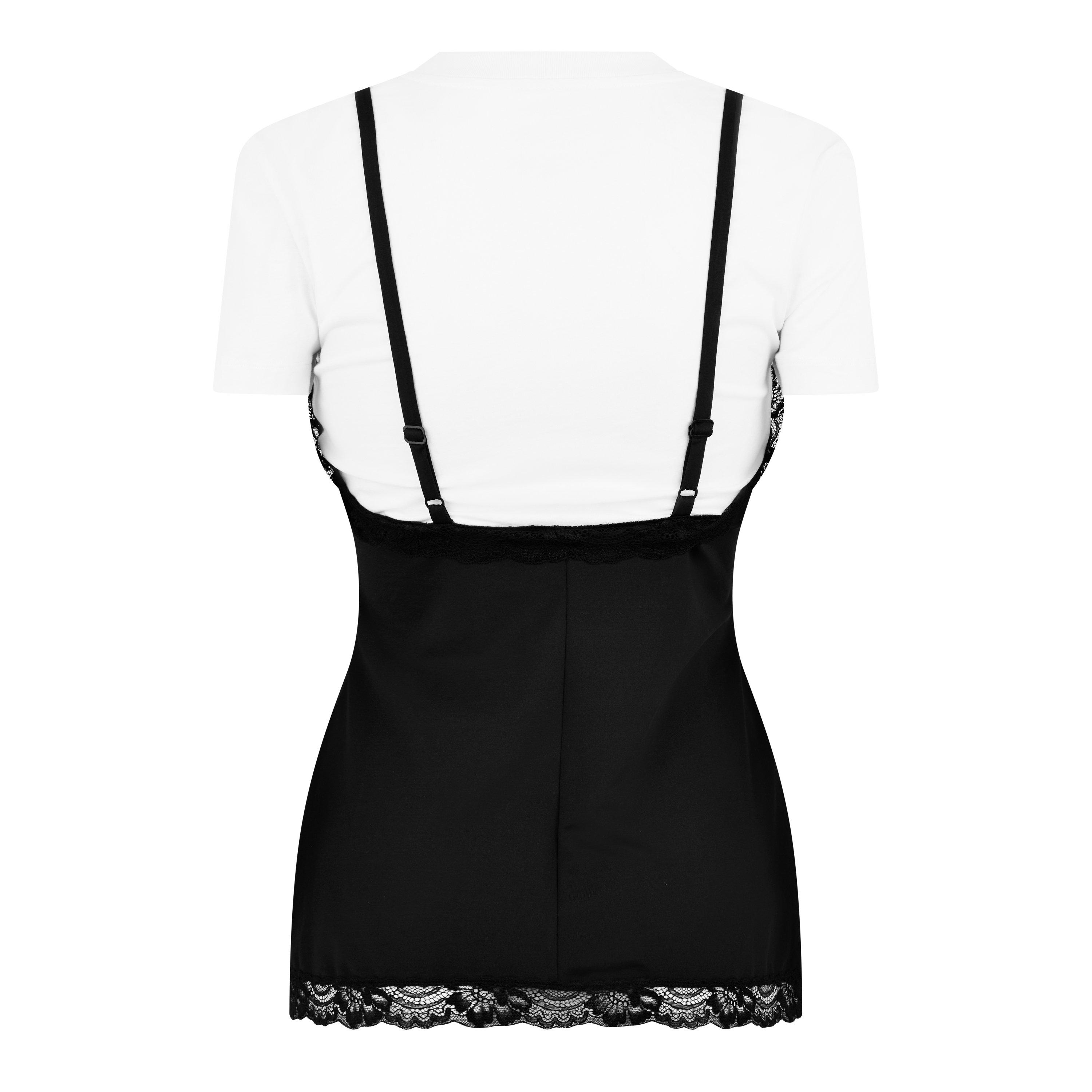 White/Black - Moschino - Women's Regular Fit T-Shirt - 6