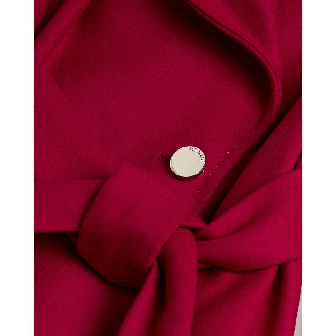 Rosa-Choque - Ted Baker - Women's Rytaa Wrap Overcoat - 3