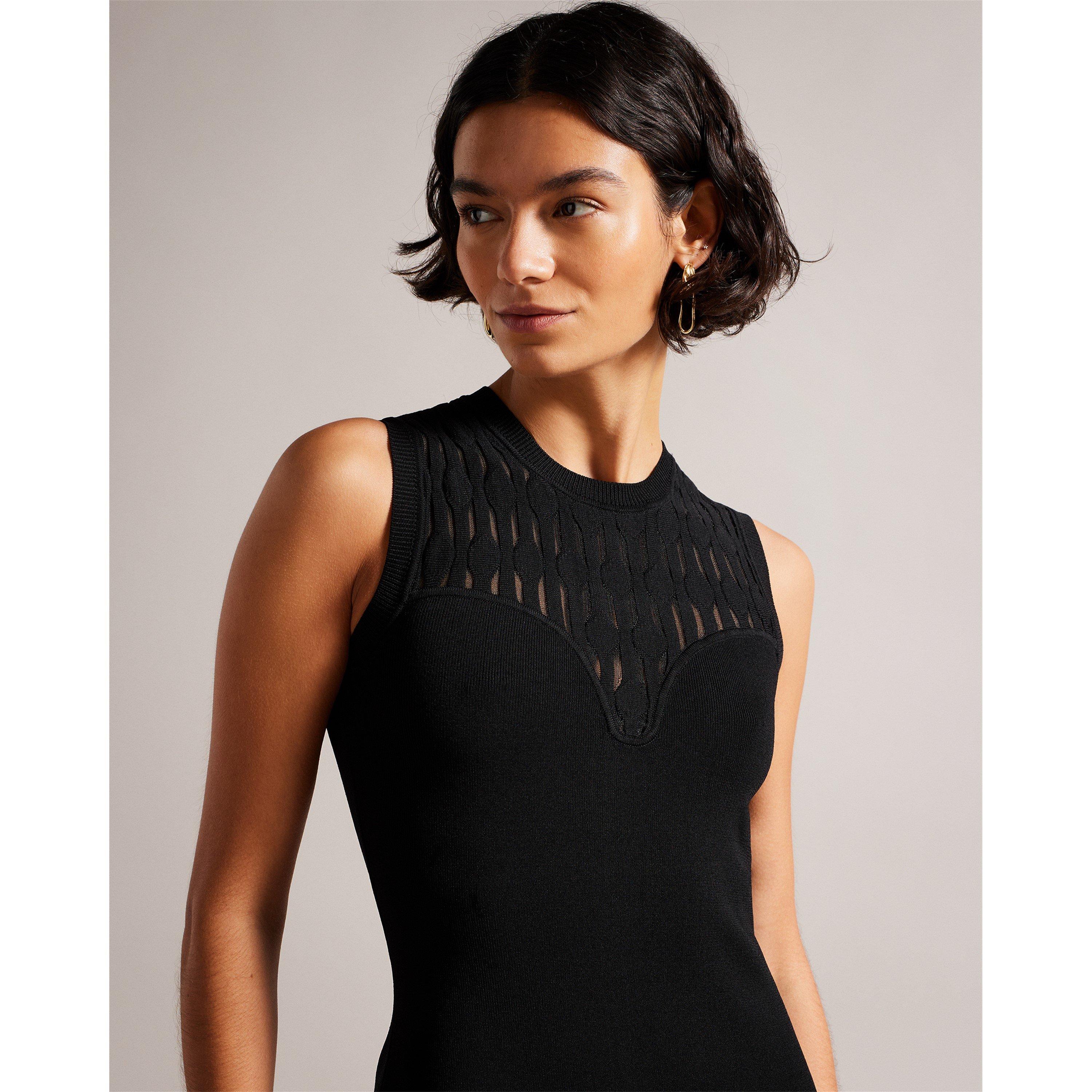 Nero - Ted Baker - Women's Polyan Bodycon Dress - 4