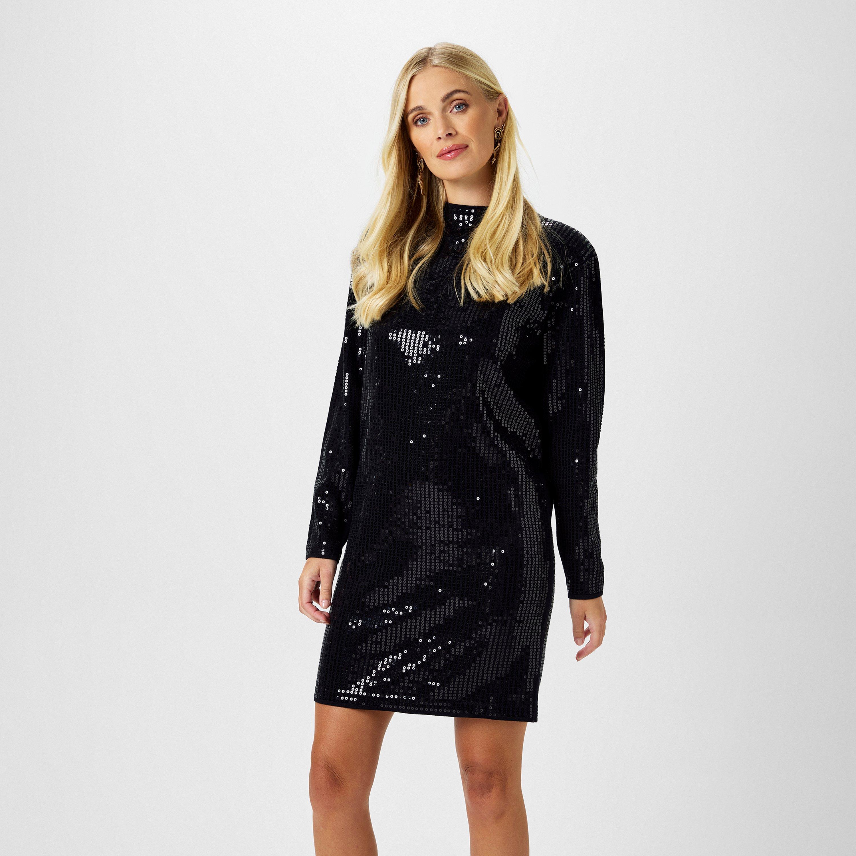 Biba Women's Sequin Tunic Dress - Black - 8 (XS)