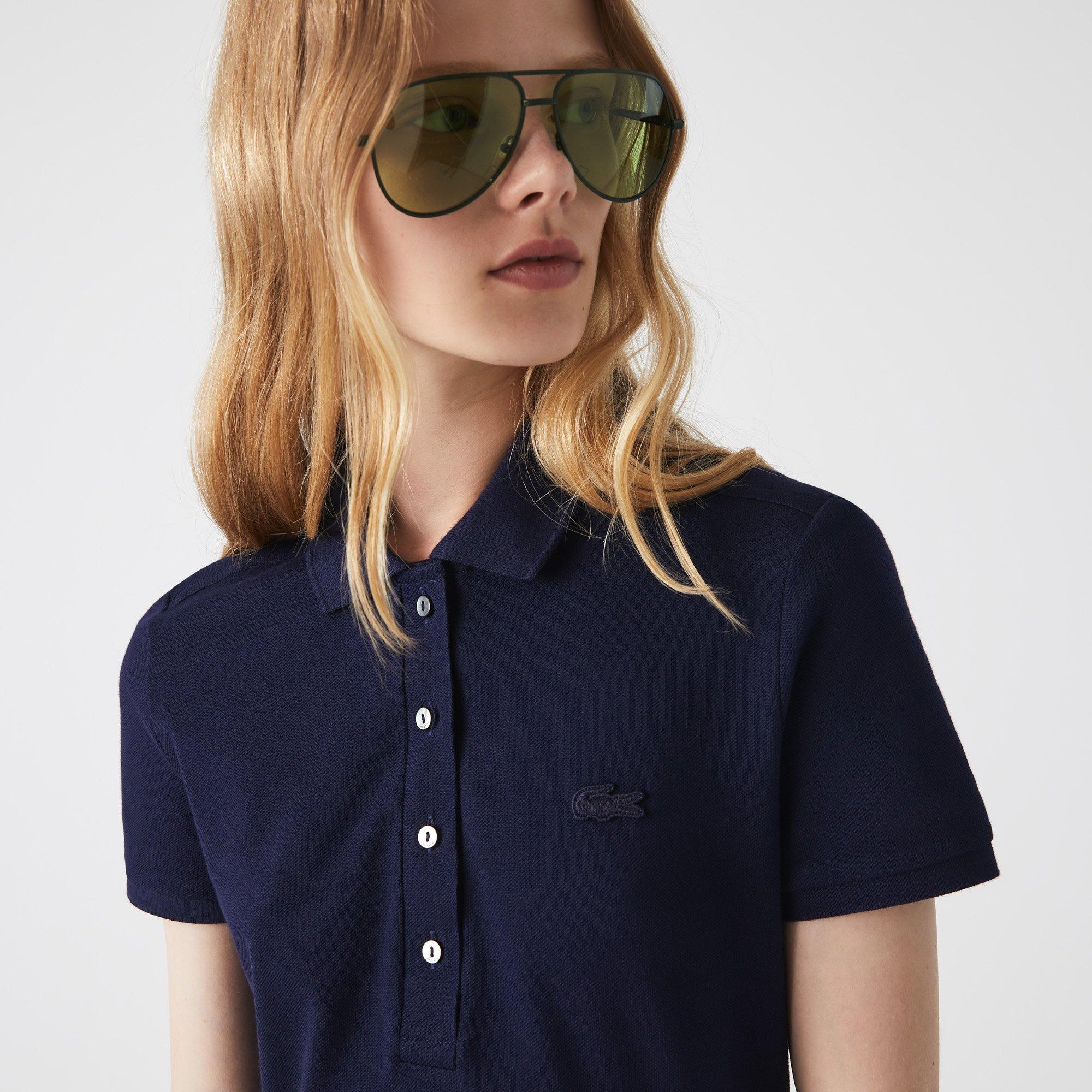 NAVY BLUE - Lacoste - Lacoste Slim Fit Stretch Piqué Polo Dress - 3