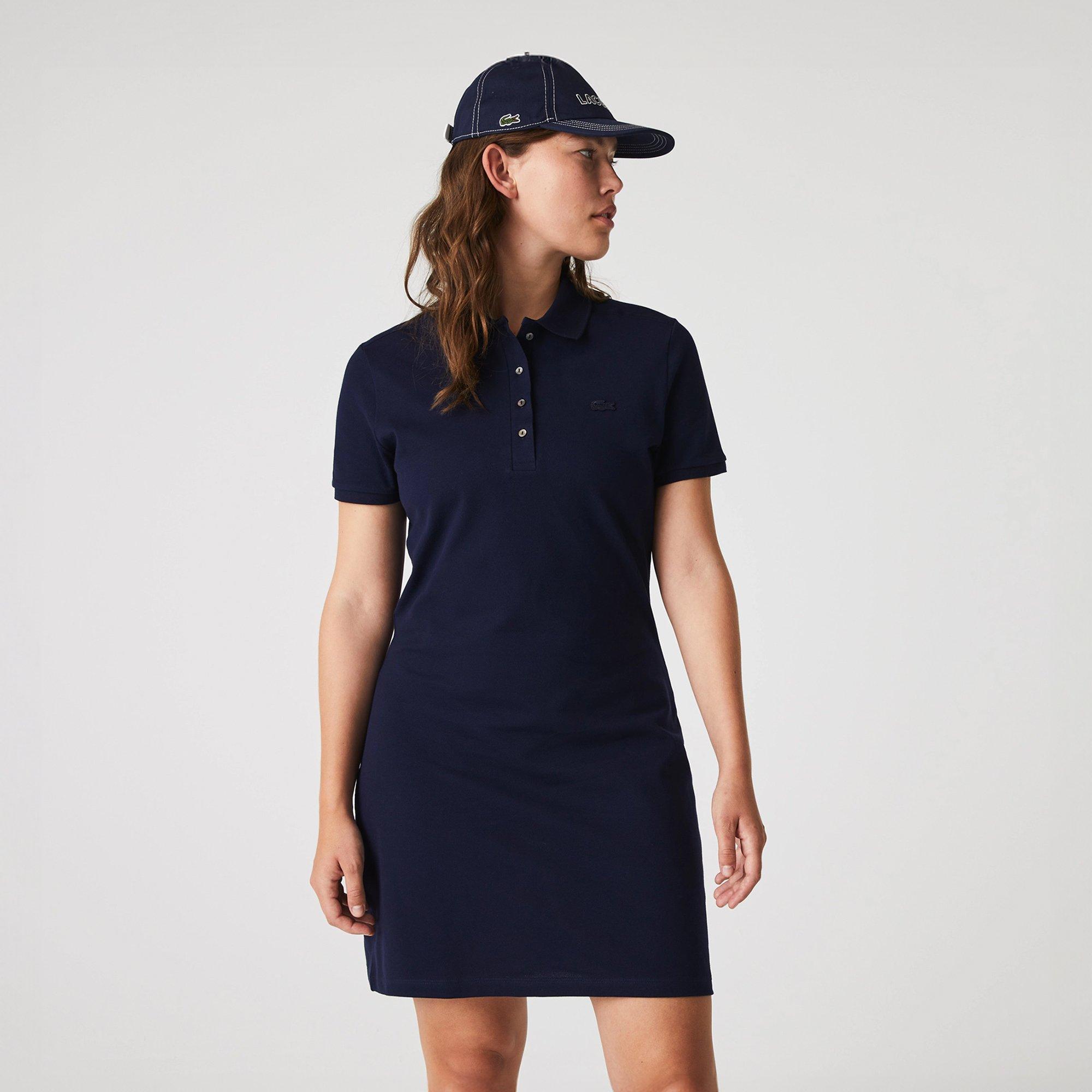 NAVY BLUE - Lacoste - Lacoste Slim Fit Stretch Piqué Polo Dress - 7