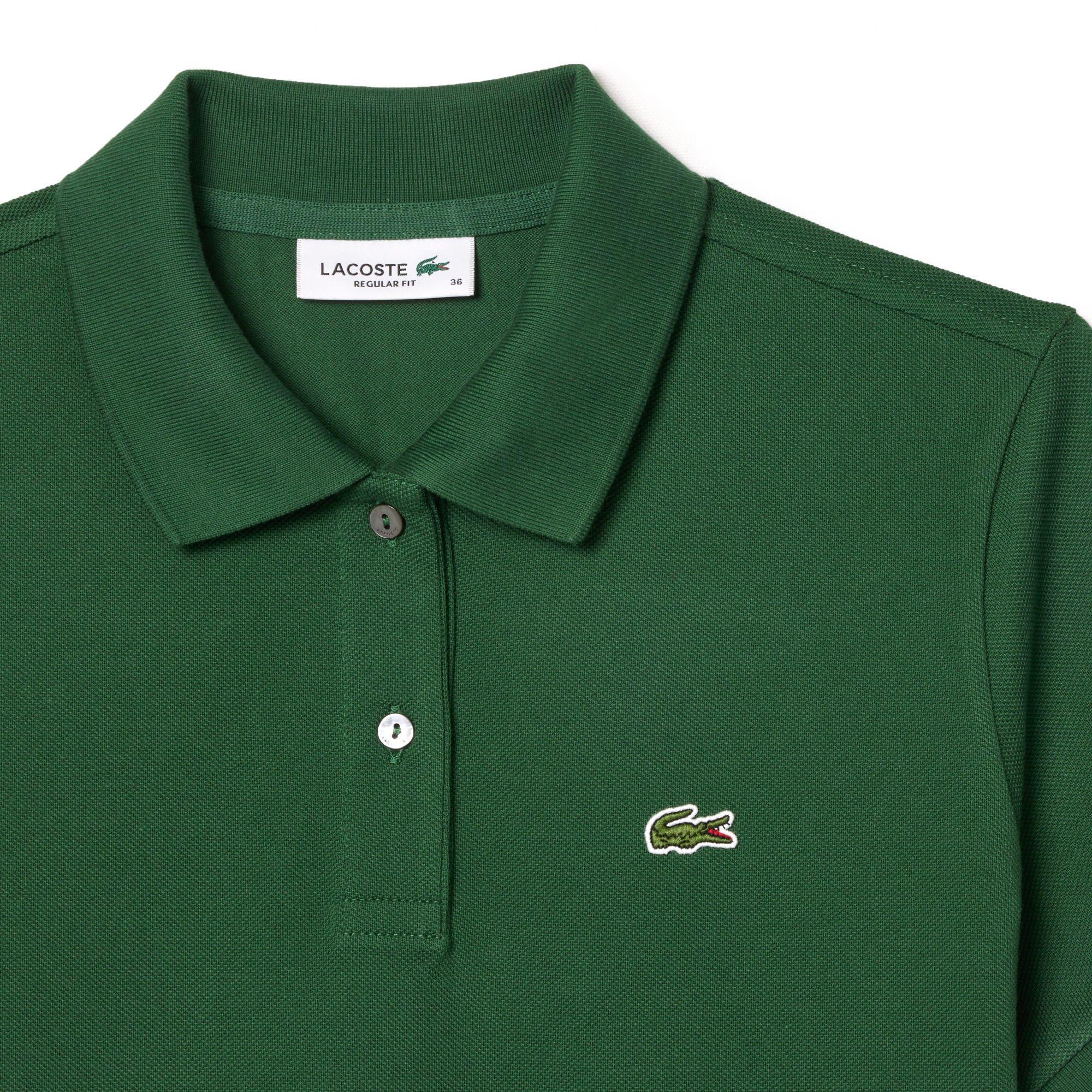 GREEN - Lacoste - Regular Fit Supple Piqué Polo Shirt - 2