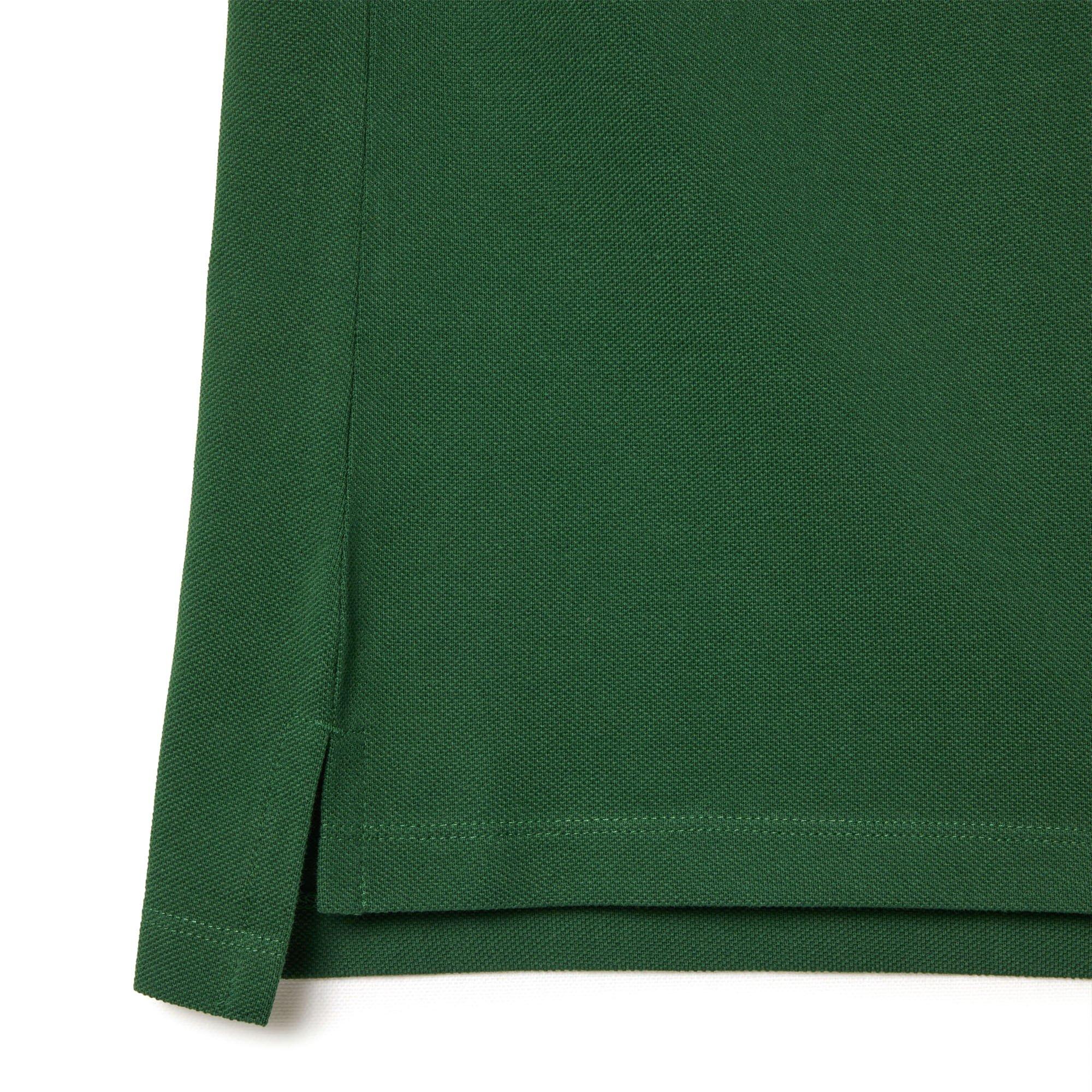 GREEN - Lacoste - Regular Fit Supple Piqué Polo Shirt - 3