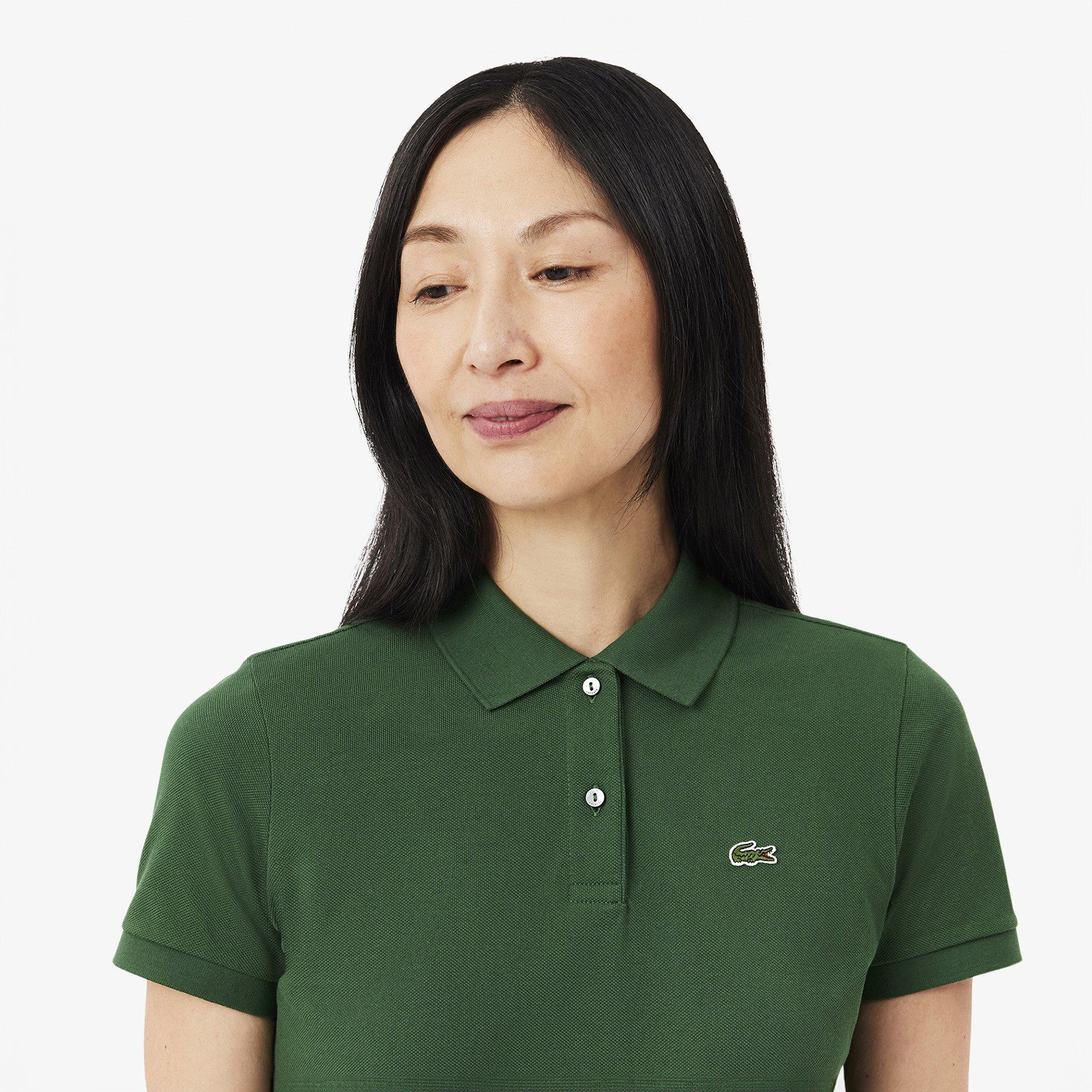 GREEN - Lacoste - Regular Fit Supple Piqué Polo Shirt - 4