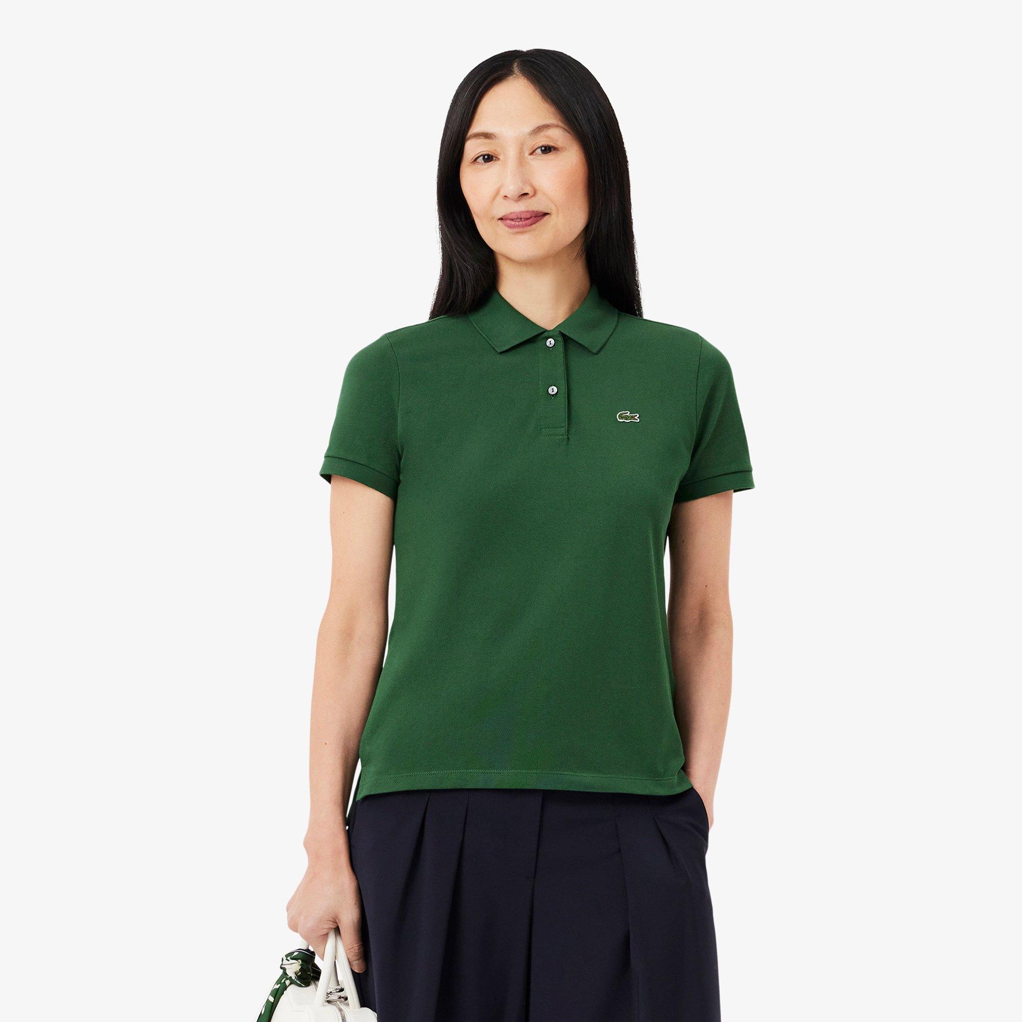 GREEN - Lacoste - Regular Fit Supple Piqué Polo Shirt - 5