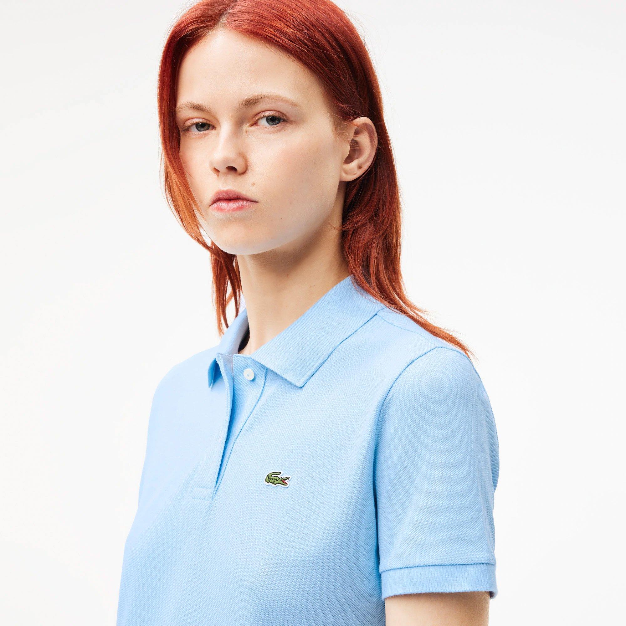 Blue - Lacoste - Regular Fit Supple Piqué Polo Shirt - 4