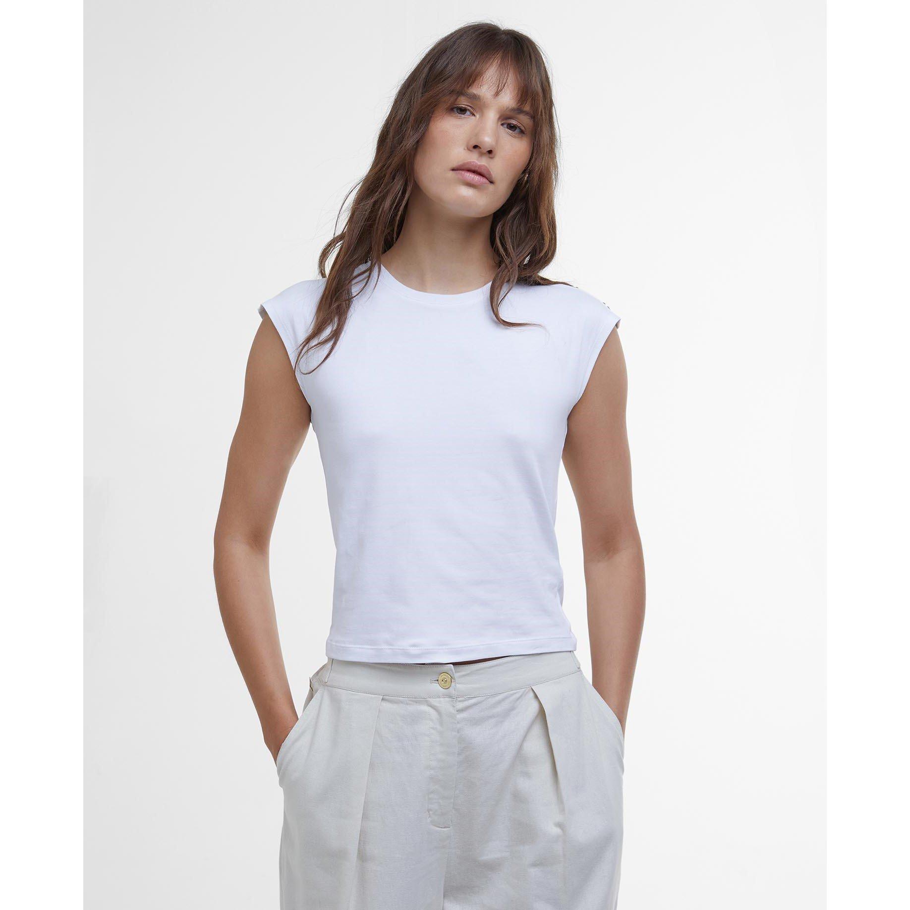 Barbour International Women's Priya Slim Fit T-Shirt - White - 16 (XL)