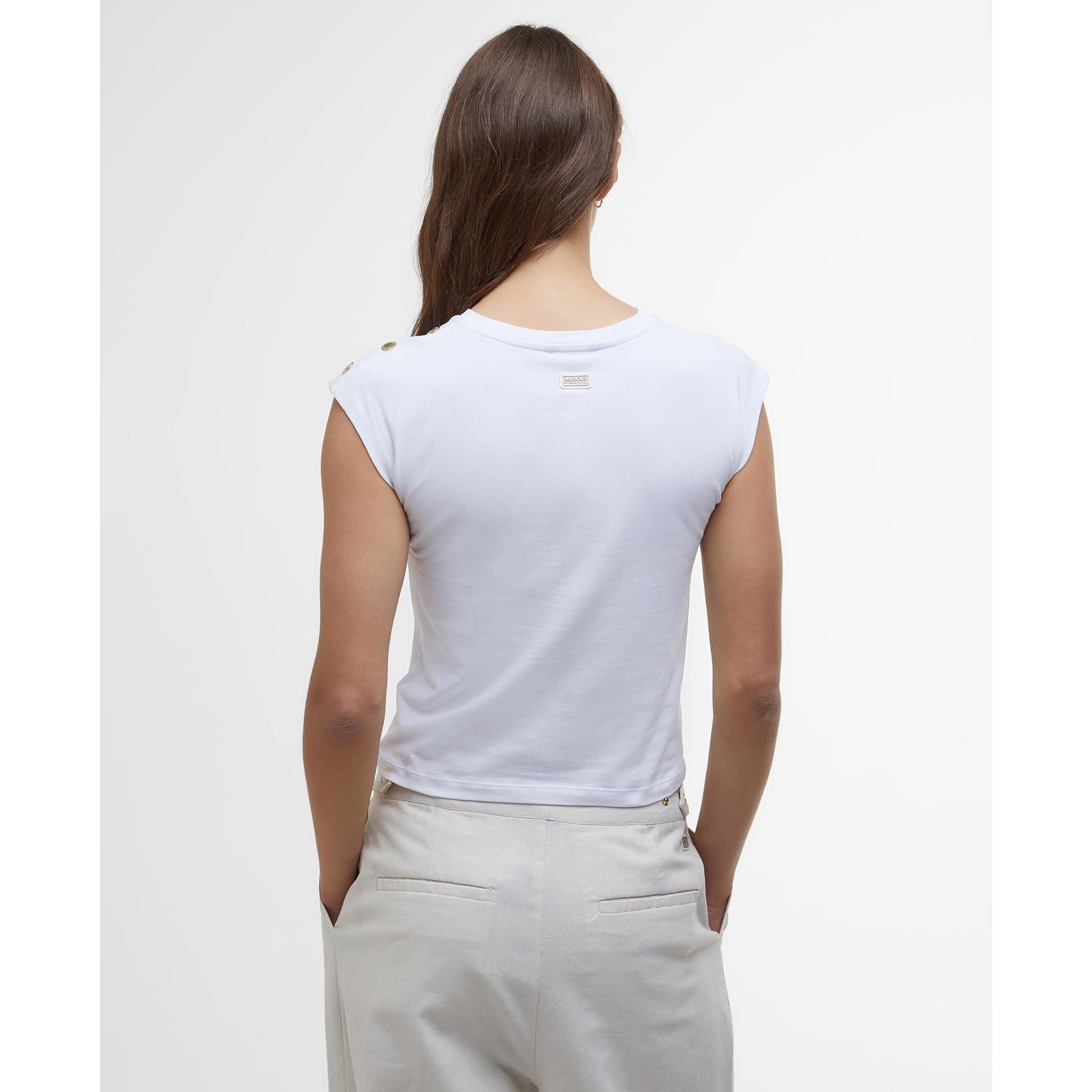 White - Barbour International - Priya Slim Fit T-Shirt - 2
