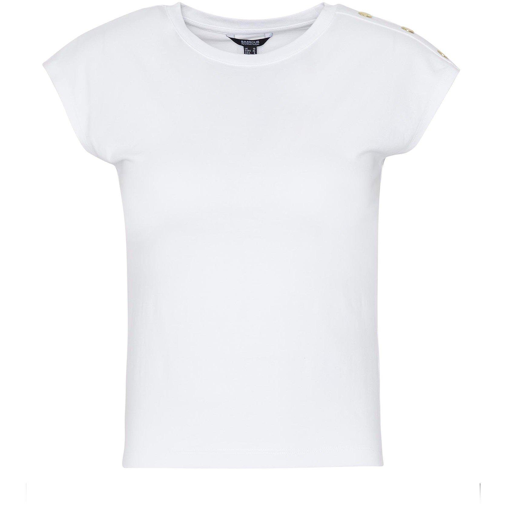 White - Barbour International - Priya Slim Fit T-Shirt - 6