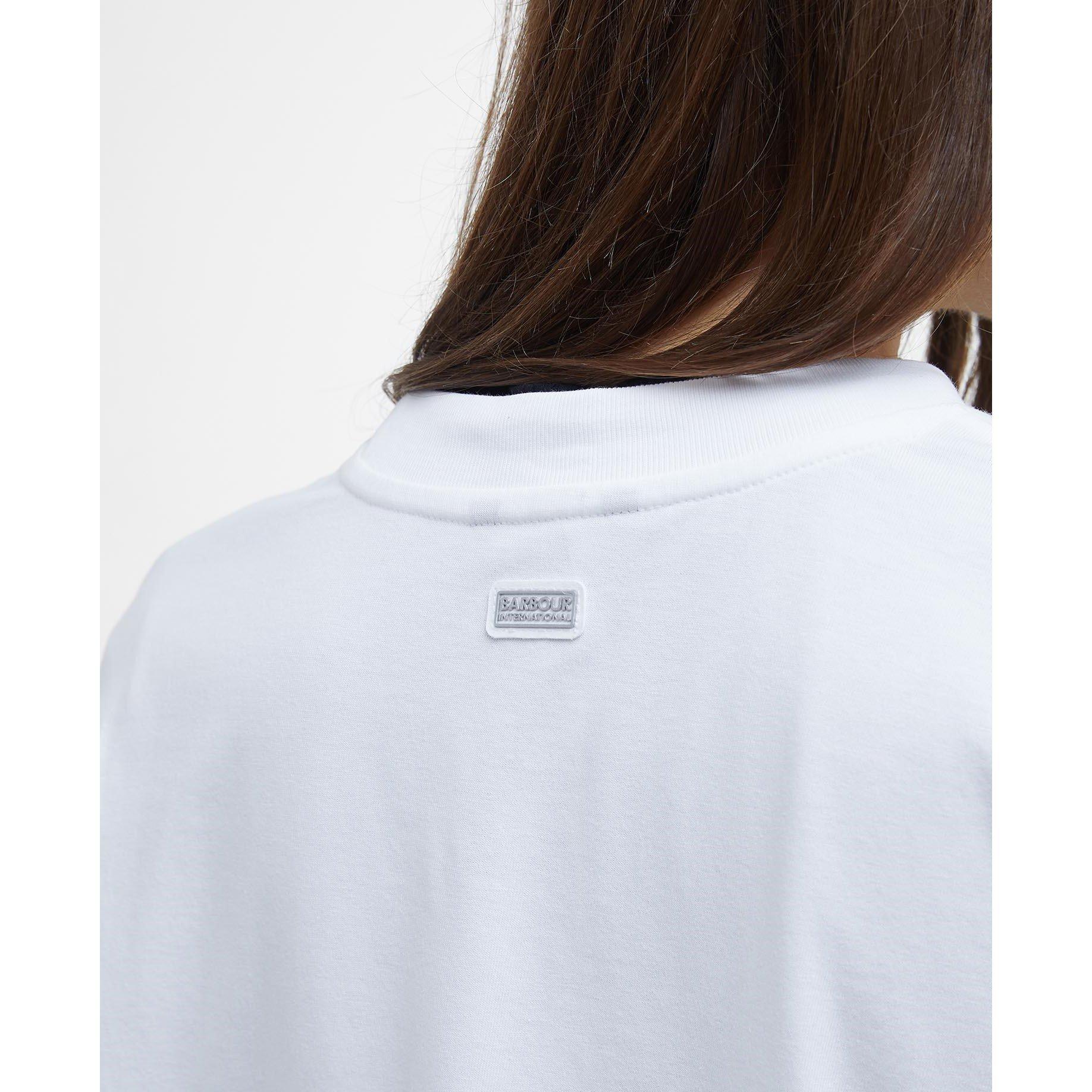 White - Barbour International - Franchesca Logo T-Shirt - 4