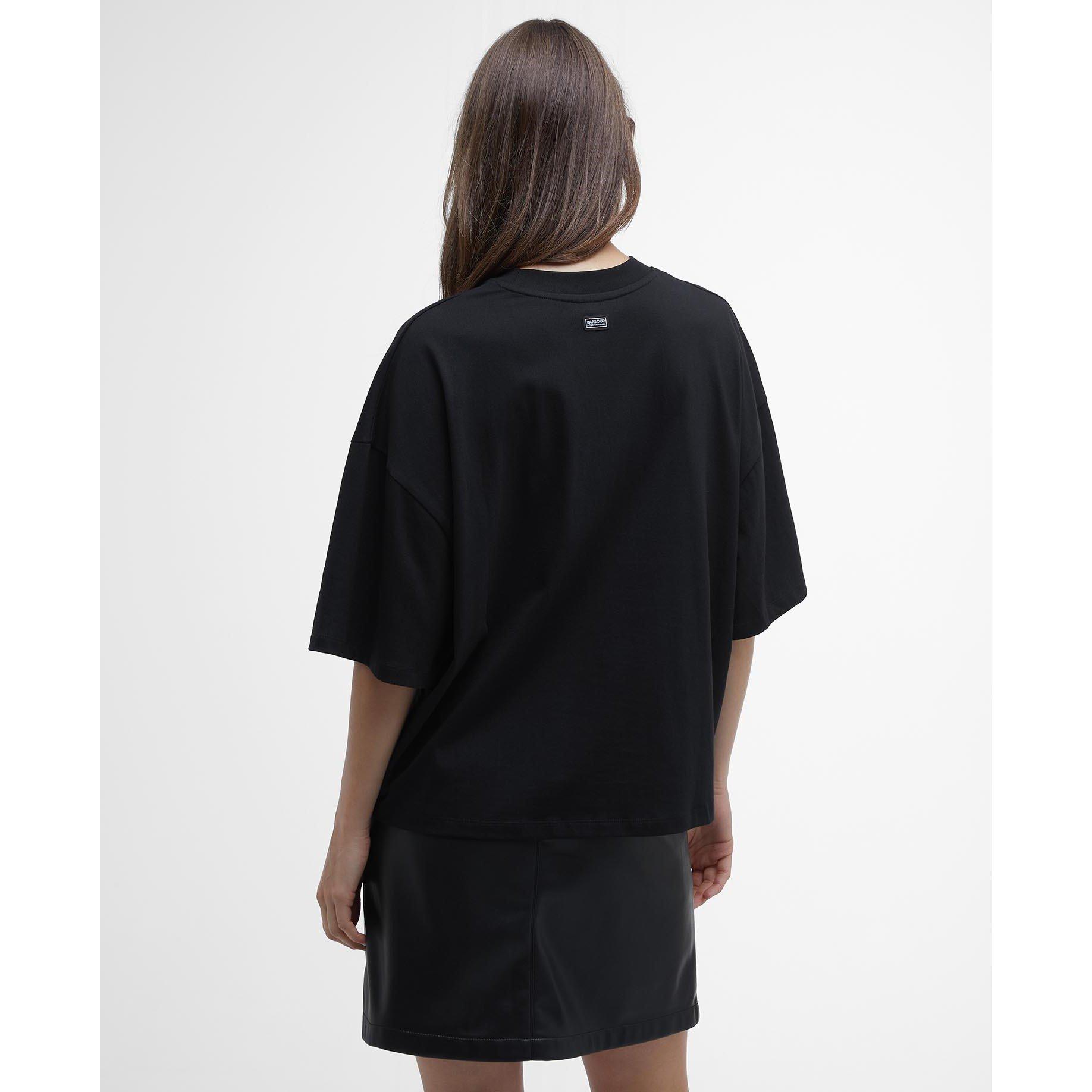 Black - Barbour International - Franchesca Logo T-Shirt - 2