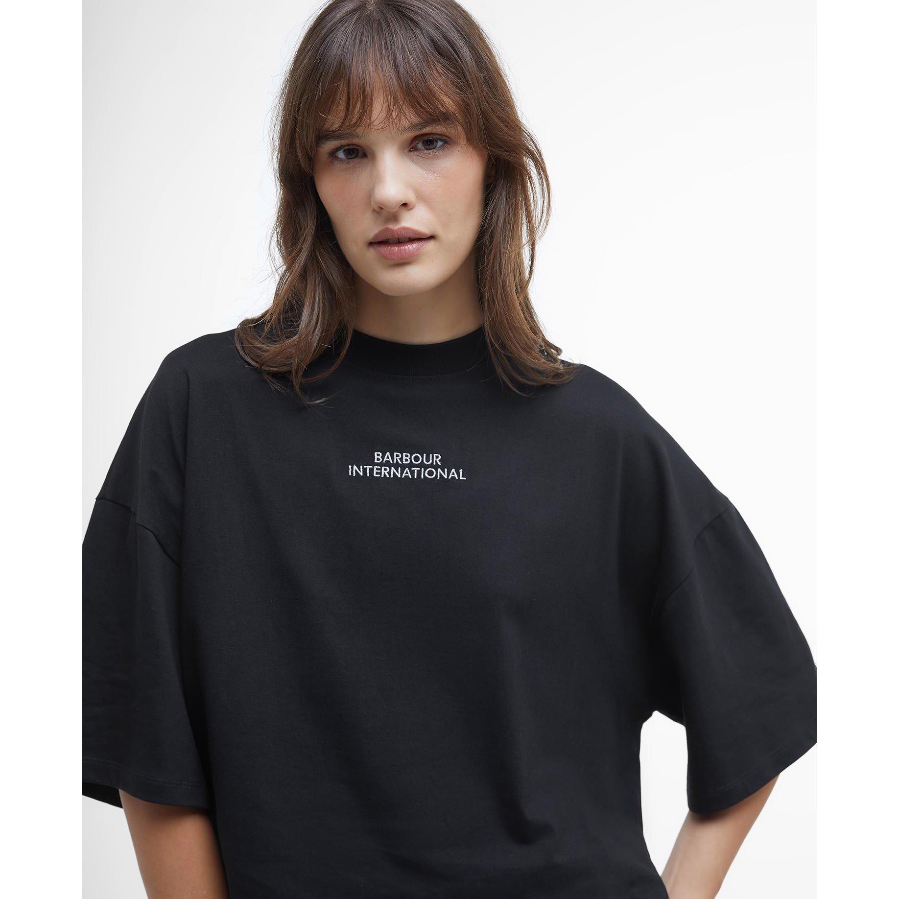 Black - Barbour International - Franchesca Logo T-Shirt - 3