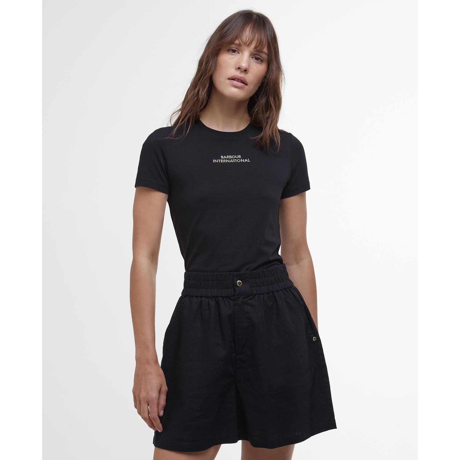 Black - Barbour International - Estella T-Shirt - 1