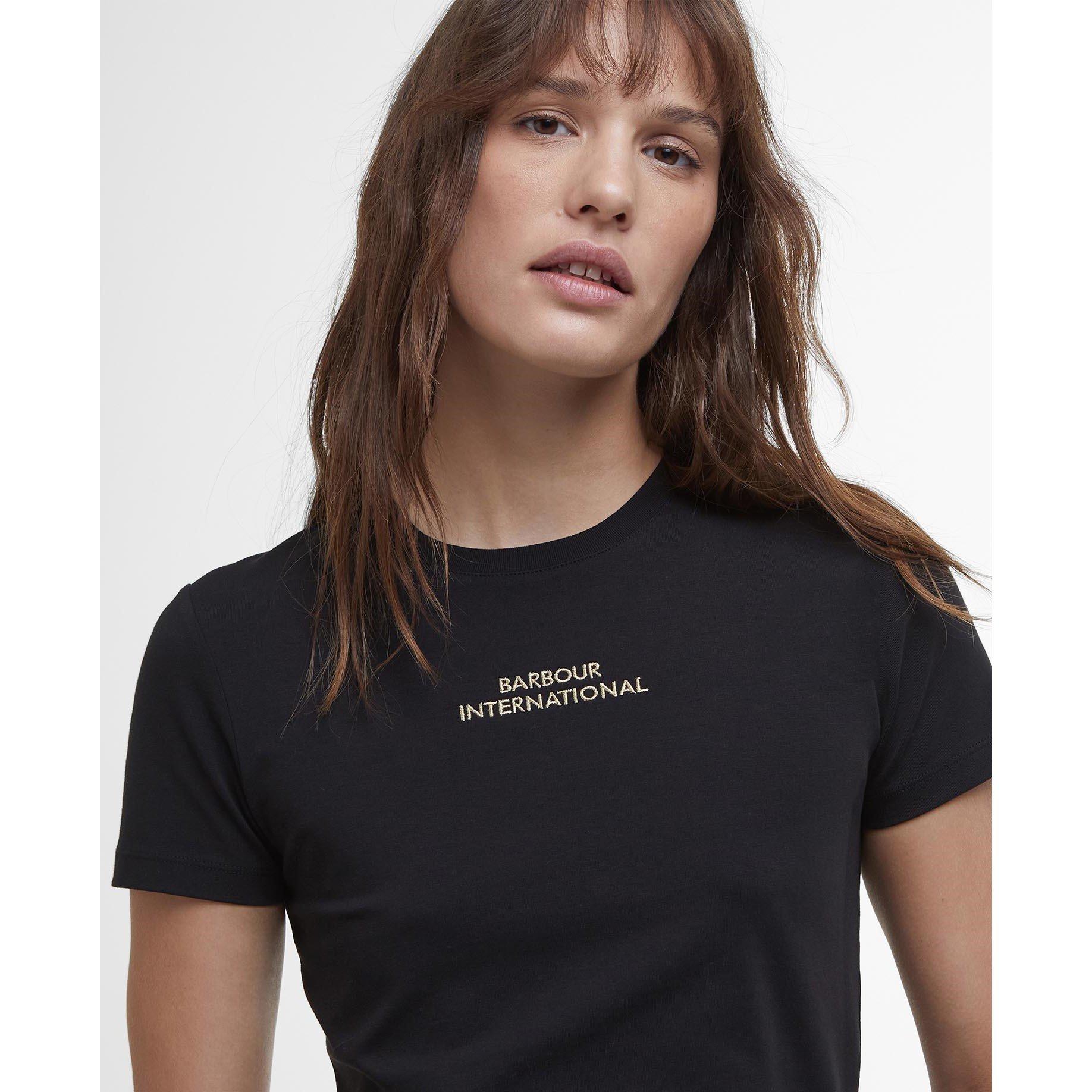 Black - Barbour International - Estella T-Shirt - 4