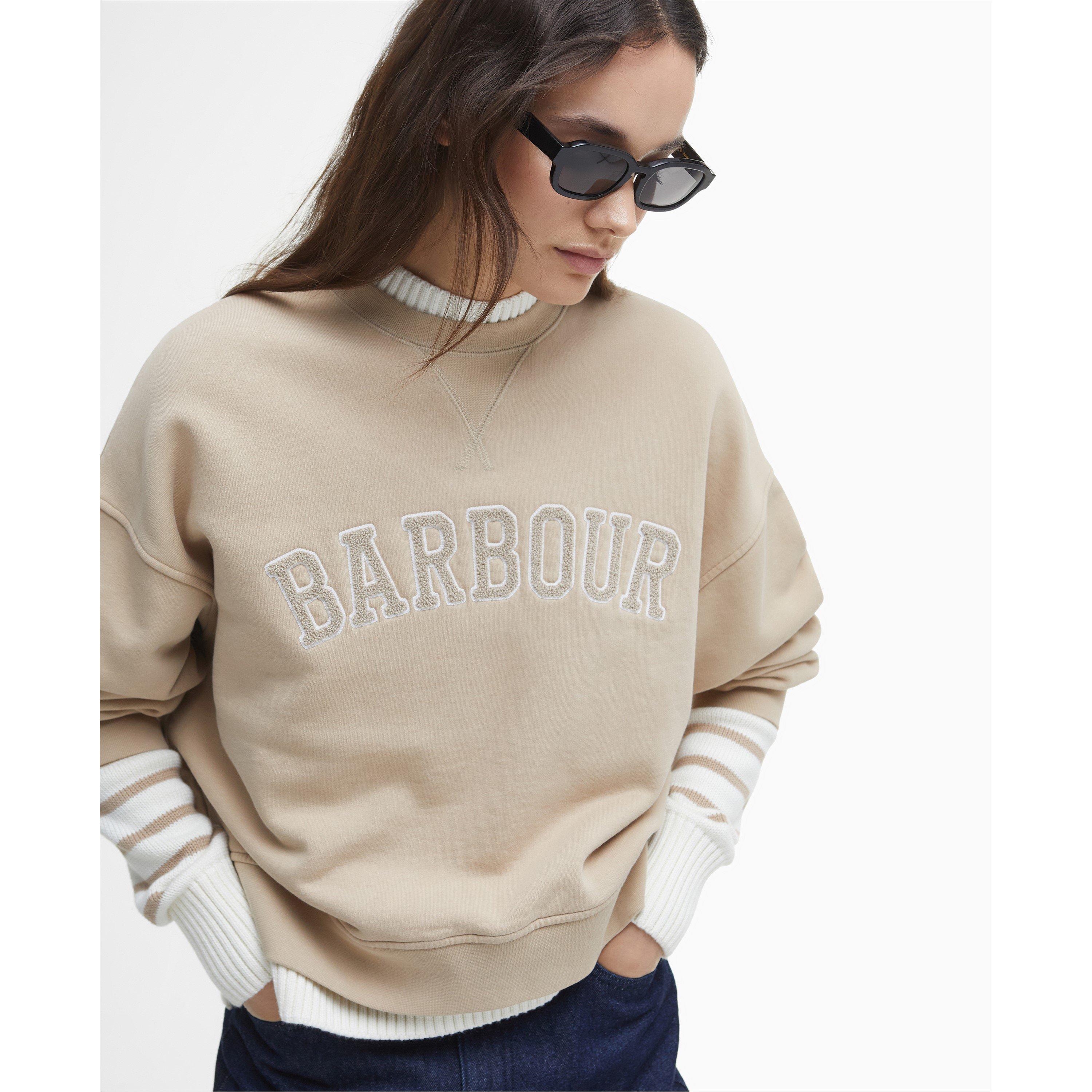 Camel - Barbour - Silverdale Logo Sweatshirt - 4