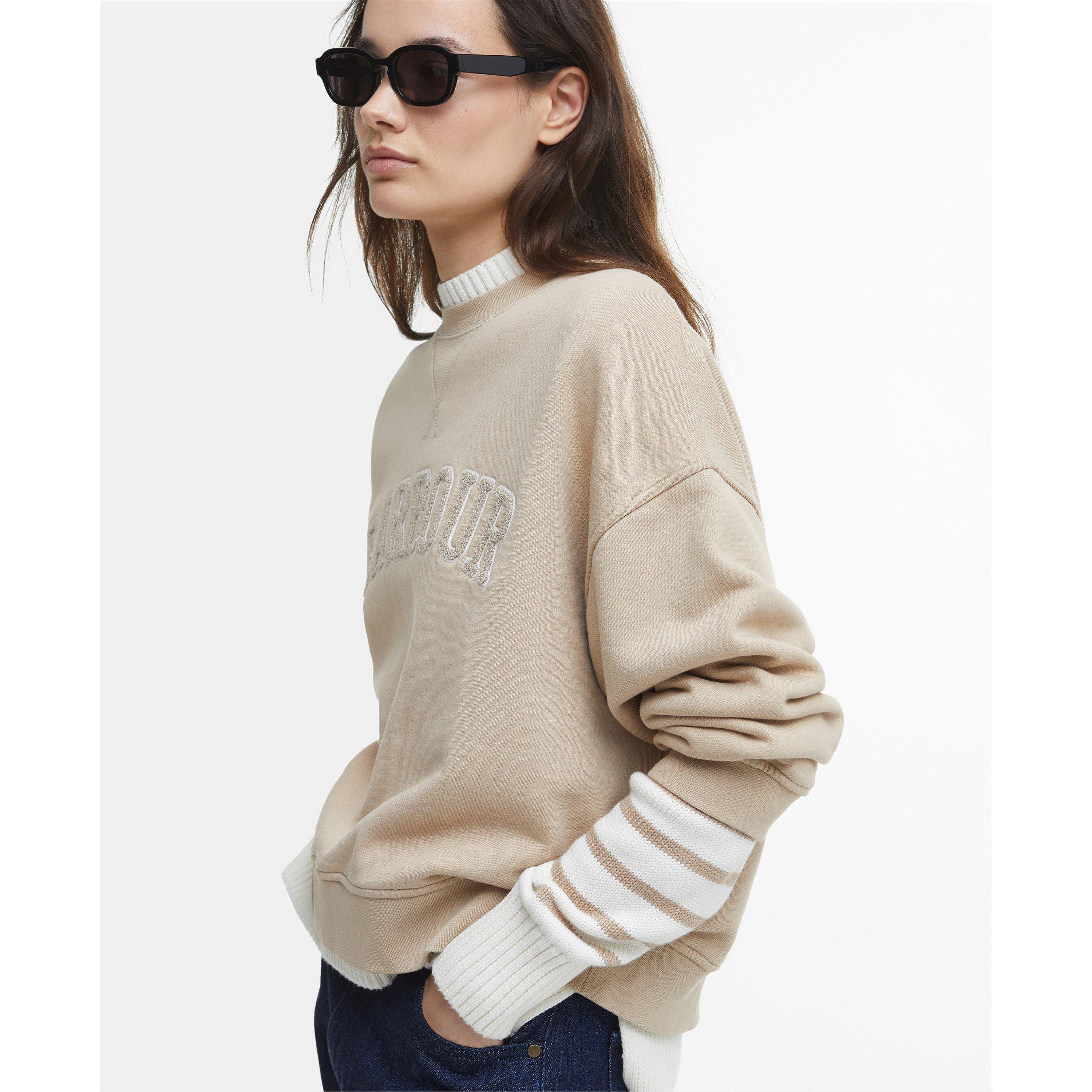 Camel - Barbour - Silverdale Logo Sweatshirt - 5