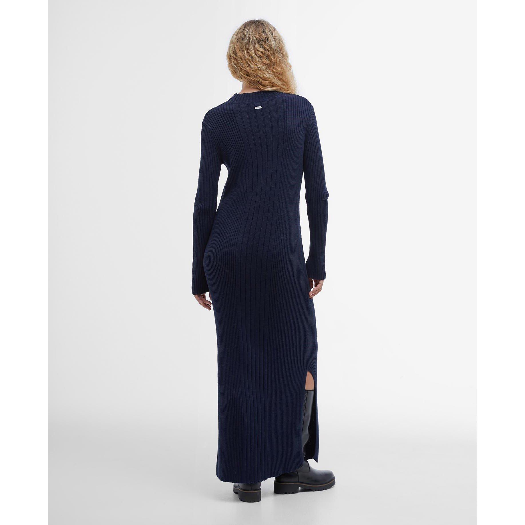 Navy - Barbour - Ingrid Knitted Maxi Dress - 2