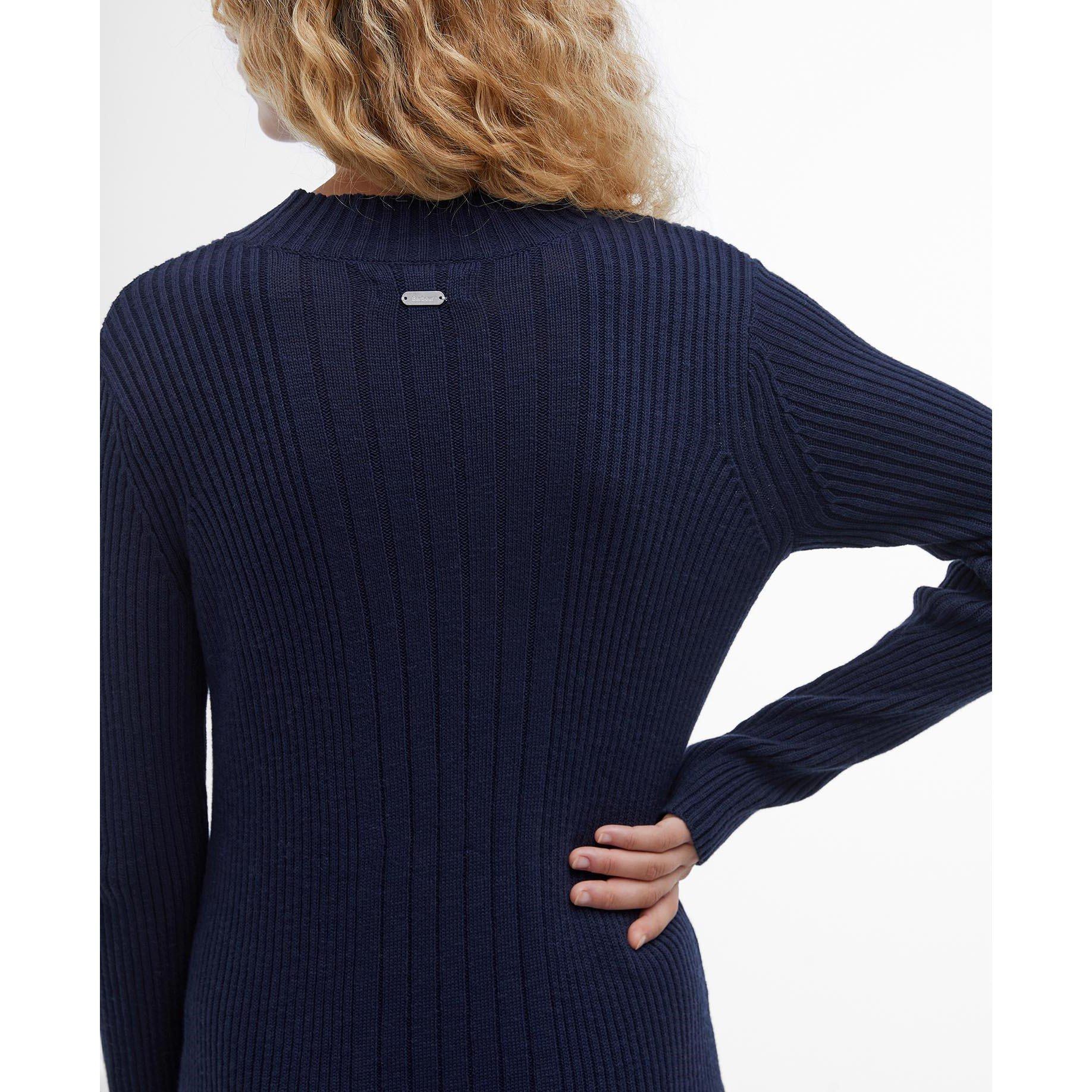 Navy - Barbour - Ingrid Knitted Maxi Dress - 4