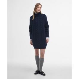 Barbour Beatrix Cable-Knit Mini Dress