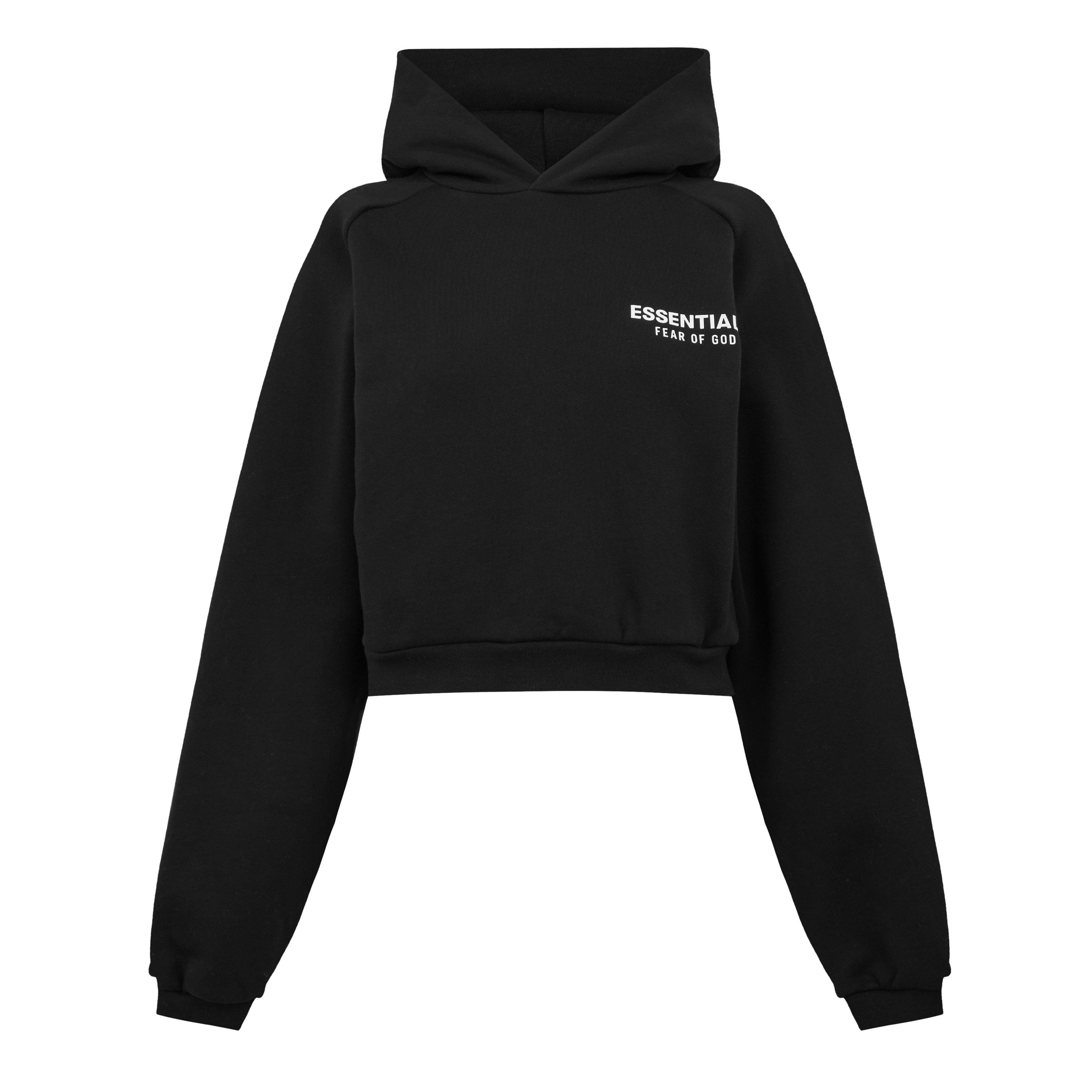 Black - Fear Of God Essentials - Back Logo Over The Head Hoodie - 1