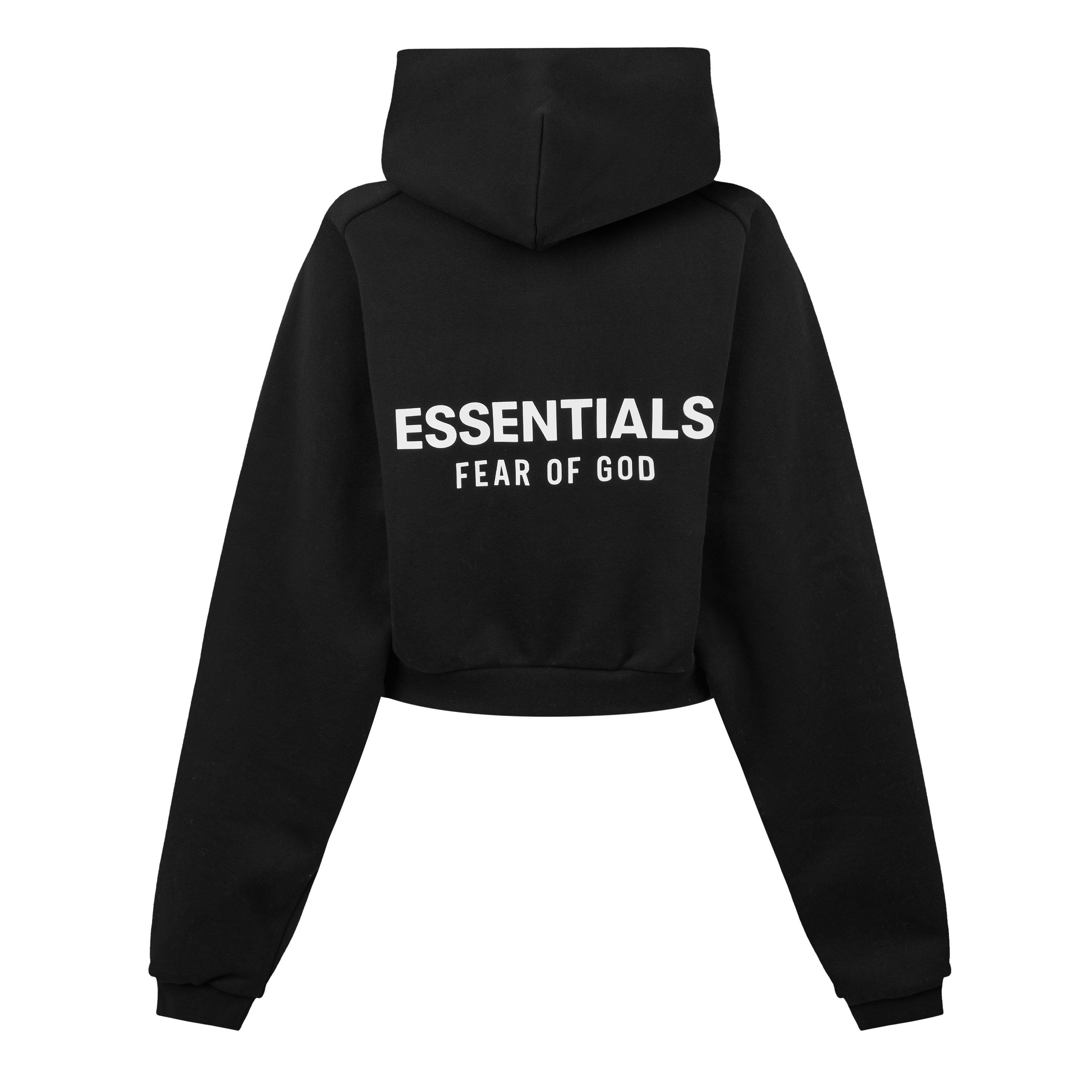 Black - Fear Of God Essentials - Back Logo Over The Head Hoodie - 3