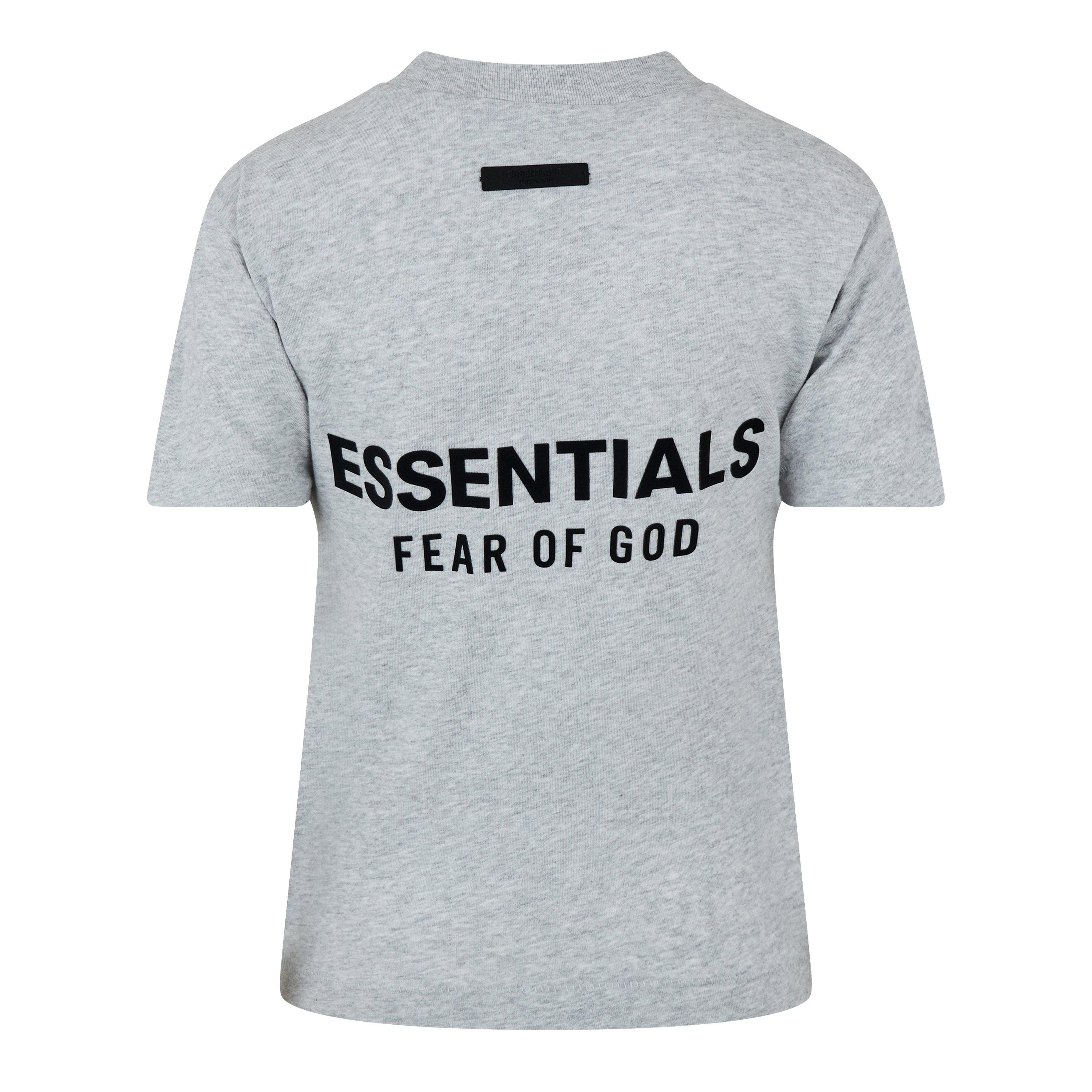 Light Hthr - Fear Of God Essentials - Back Logo Tee - 2