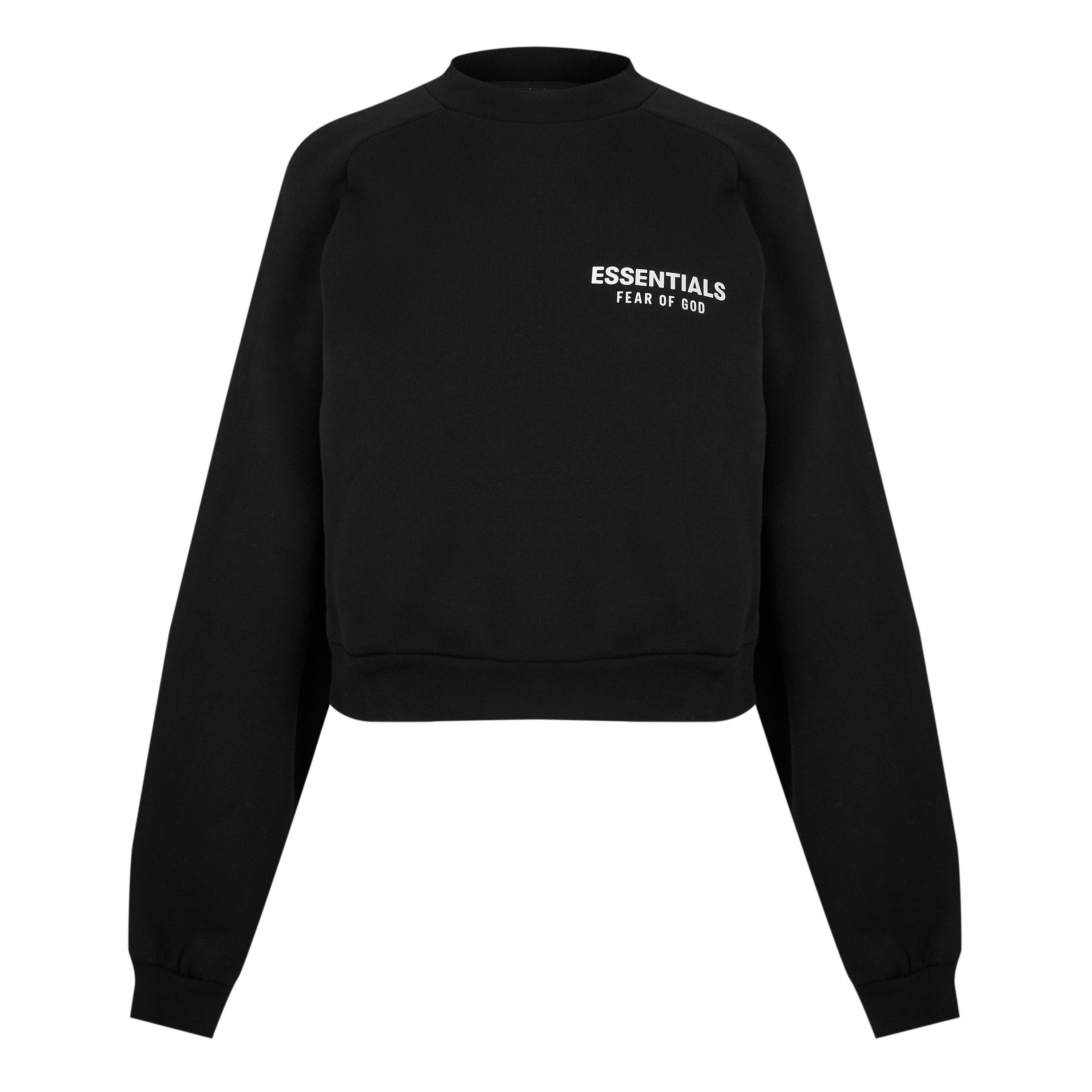 期間限定価格 fear of god essentials crewneck Fear of God Essentials Crewneck Sweatshirt (SS24) Jet Black Men's