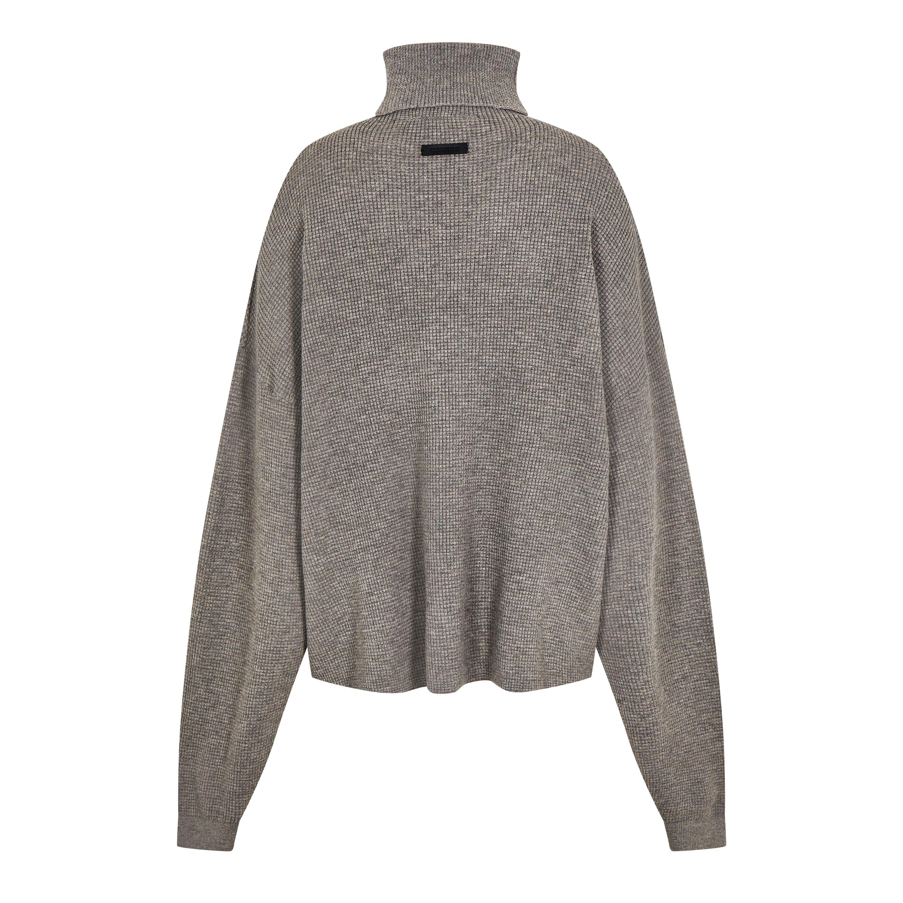Heather Gray - Fear Of God Essentials - Women's Waffle Knitted Sweatshirt - 6