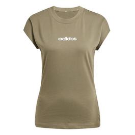 adidas Essentials Linear Cotton T-Shirt Womens