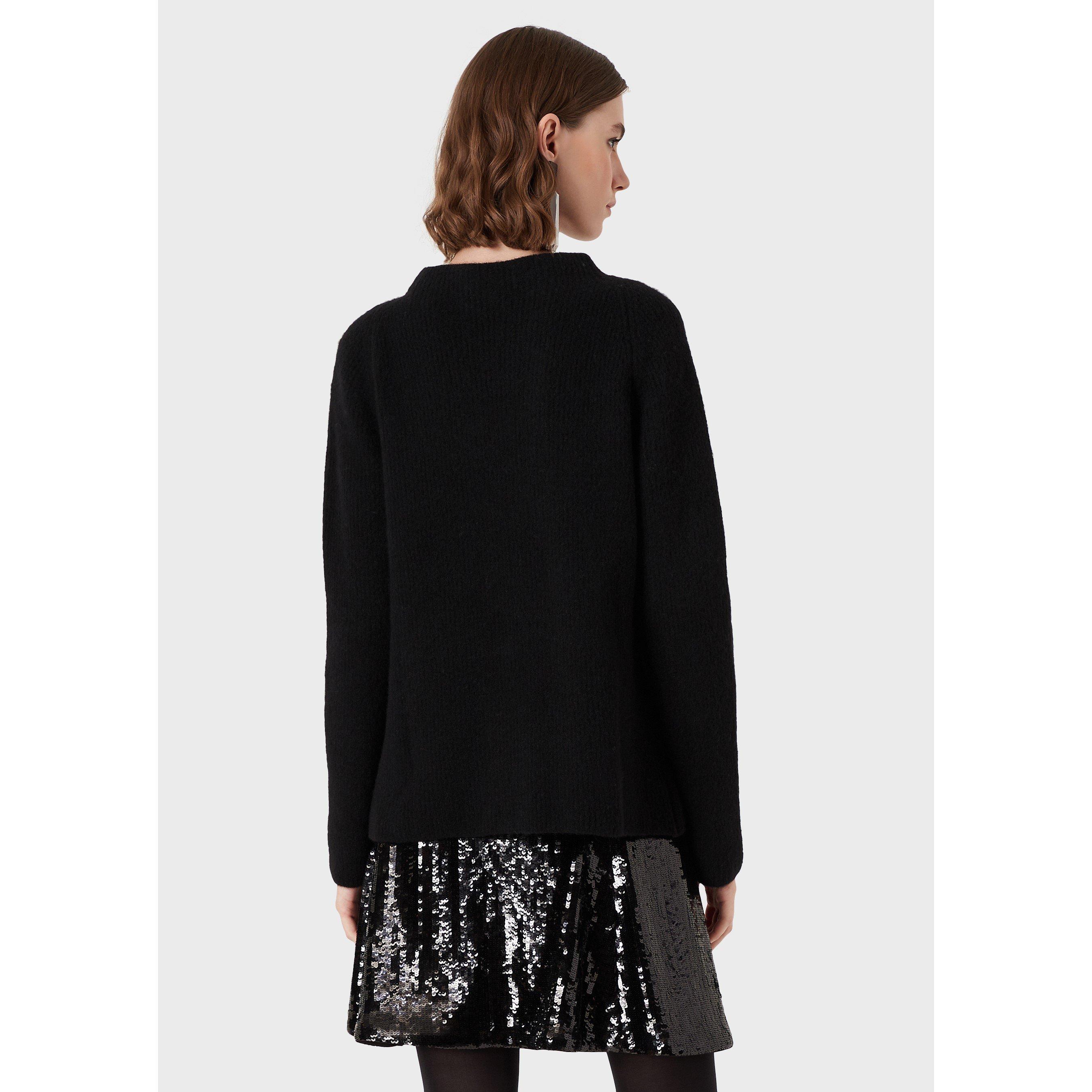 Black - Emporio Armani - Long Sleeve Knit Jumper - 2