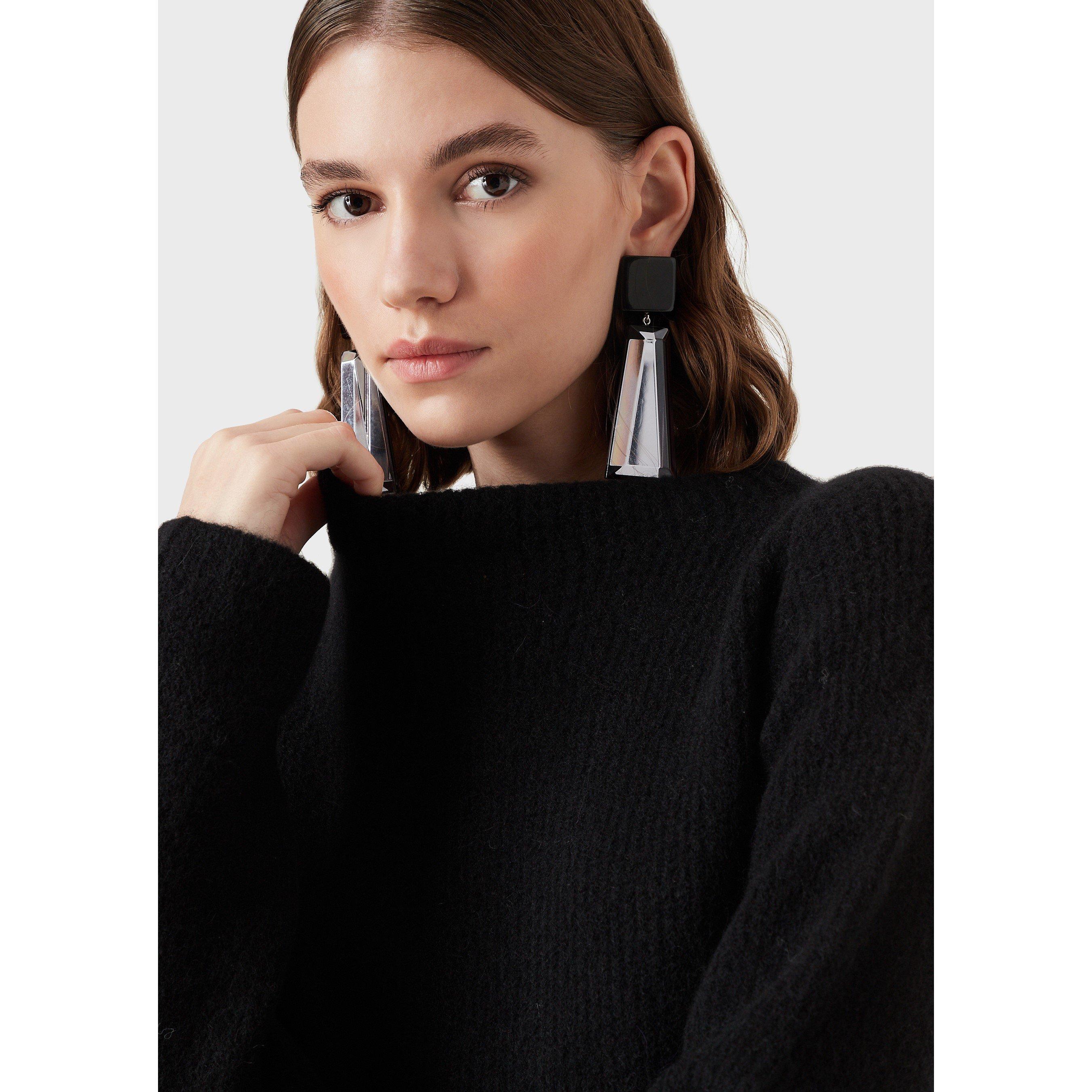 Black - Emporio Armani - Long Sleeve Knit Jumper - 4